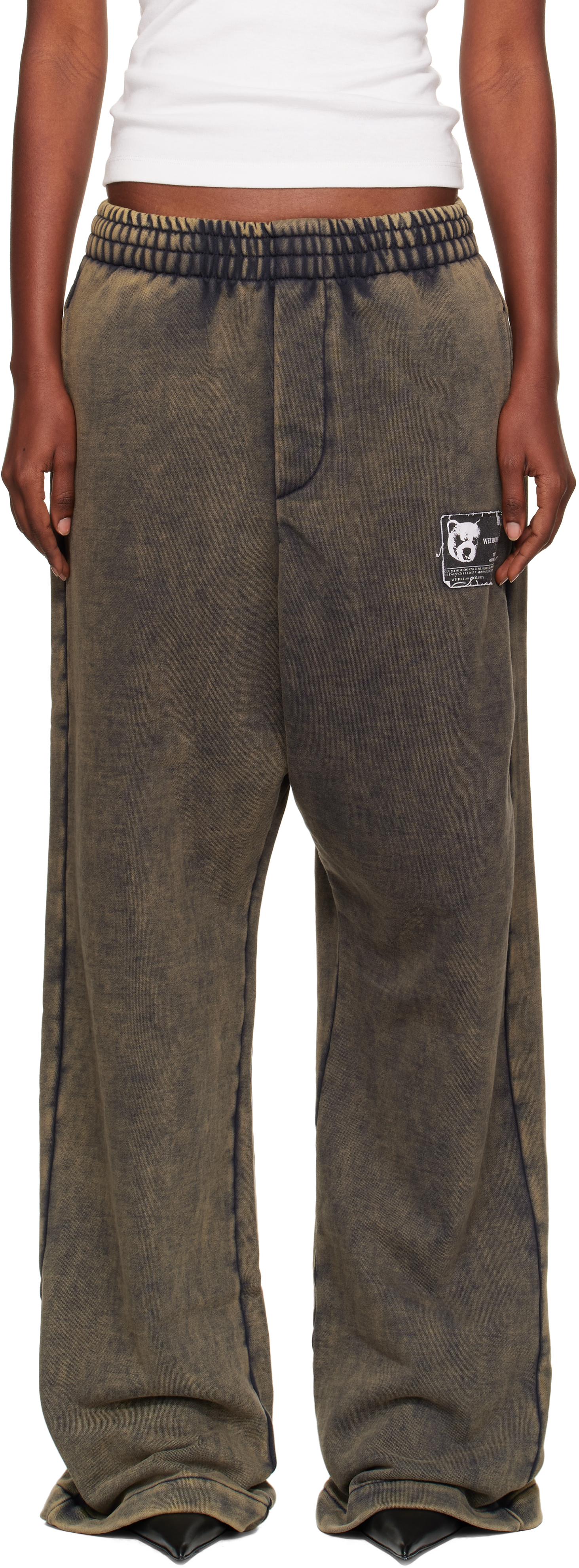 Khaki Teddy ID Sweatpants
