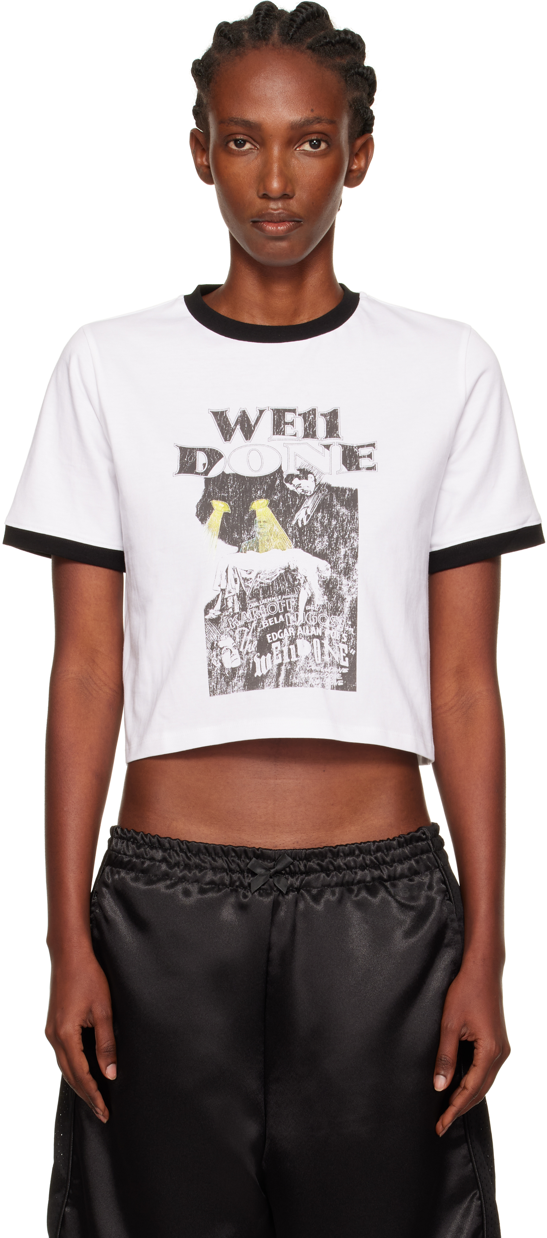 White Poster Ringer T-shirt
