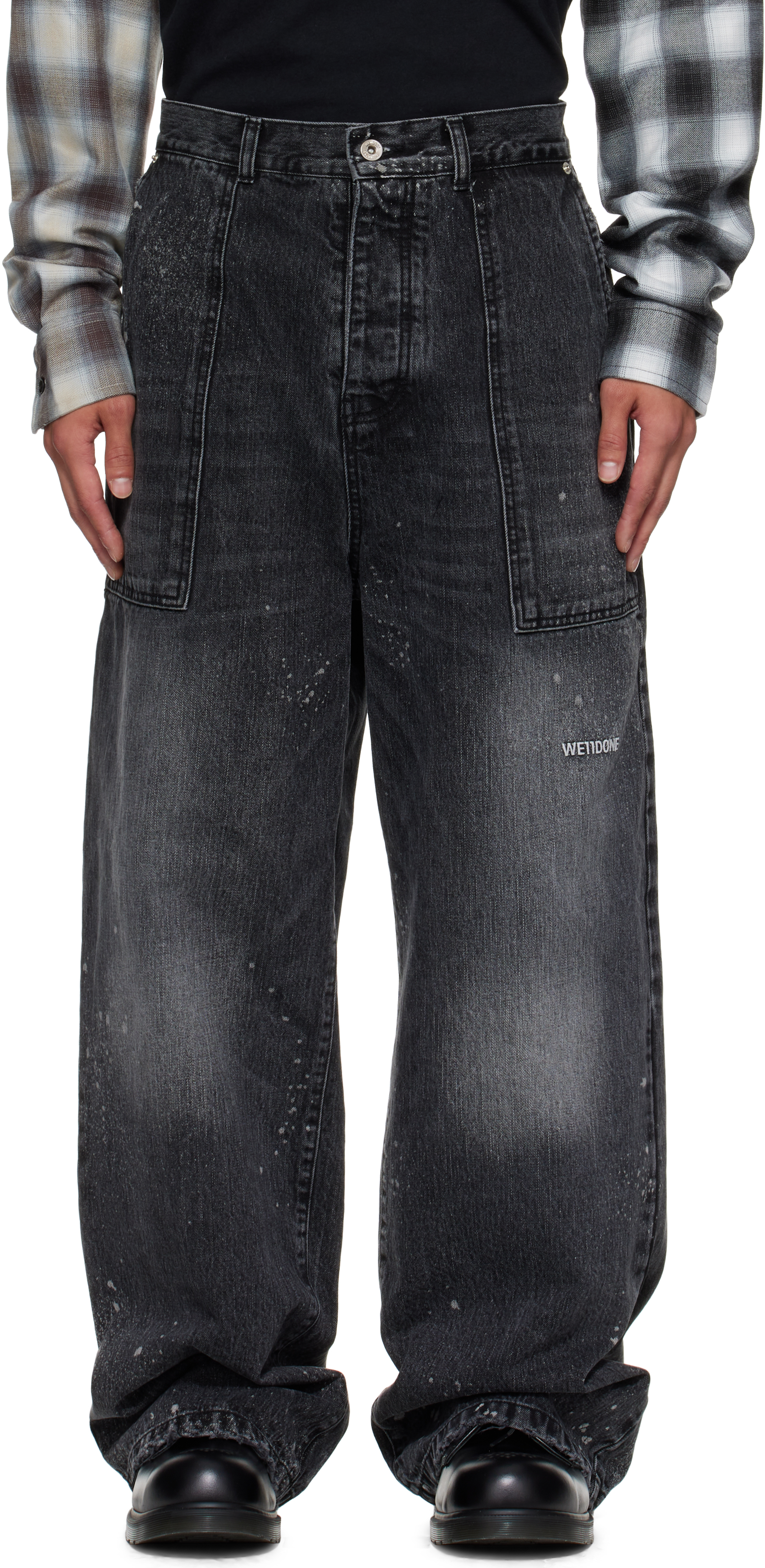 Black Distressed Jeans