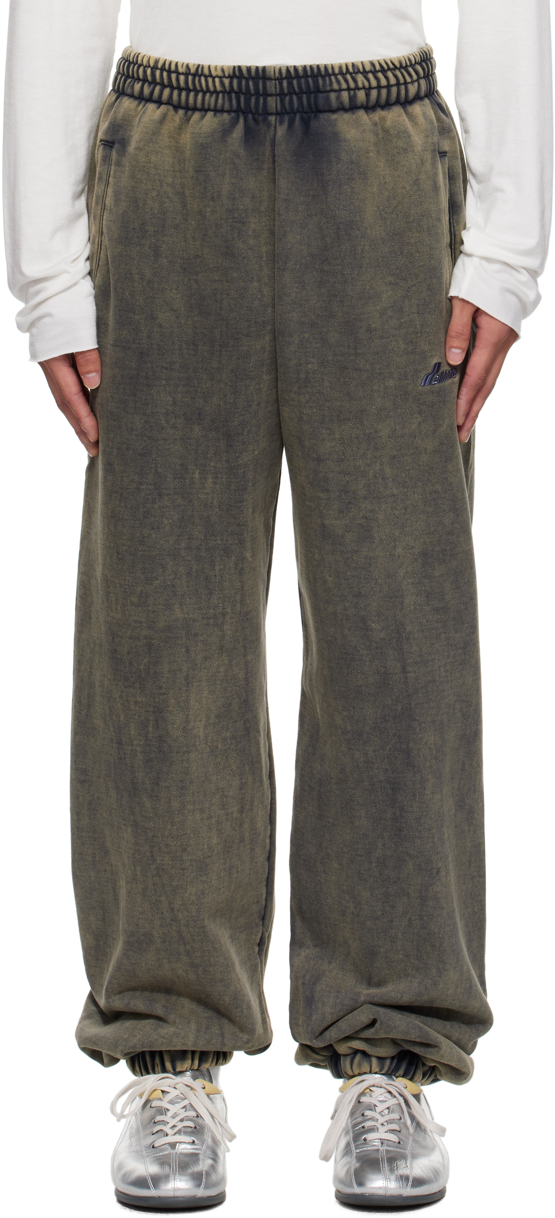 Gray Teddy ID Jogger Sweatpants