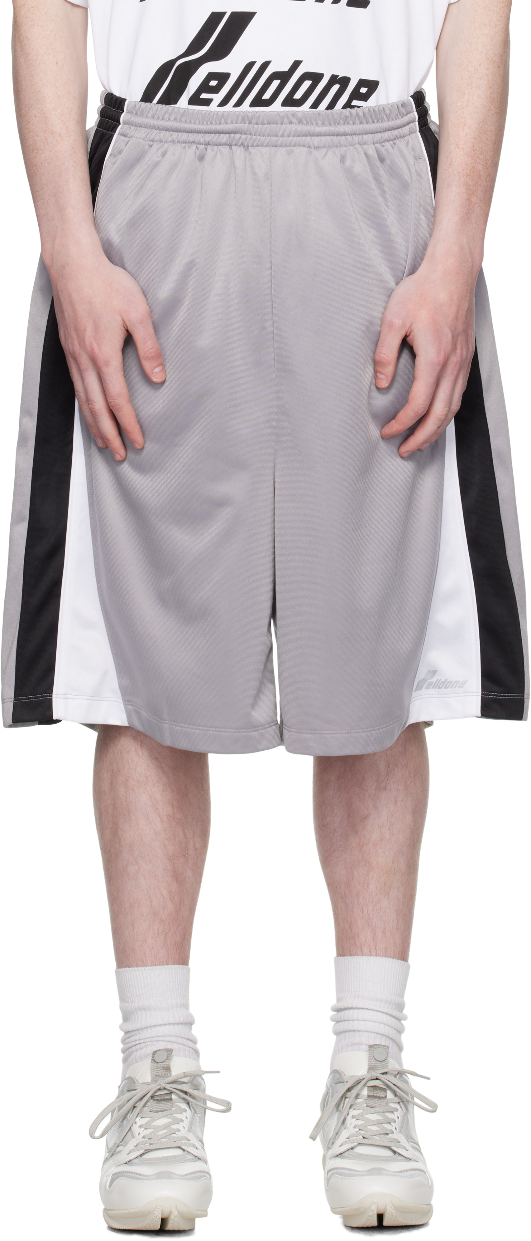 Gray Se11done Track Shorts
