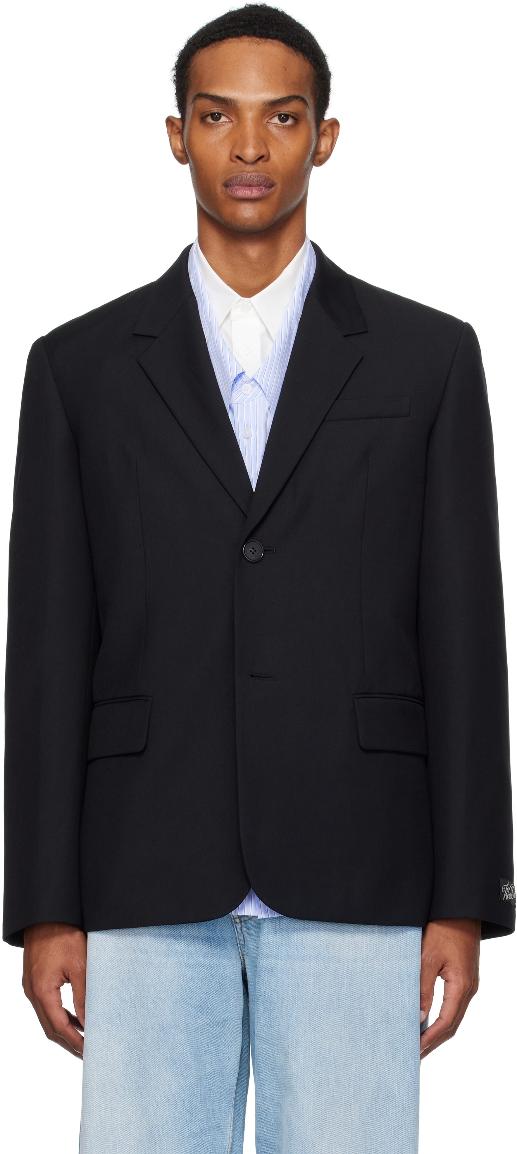 Black Button Blazer