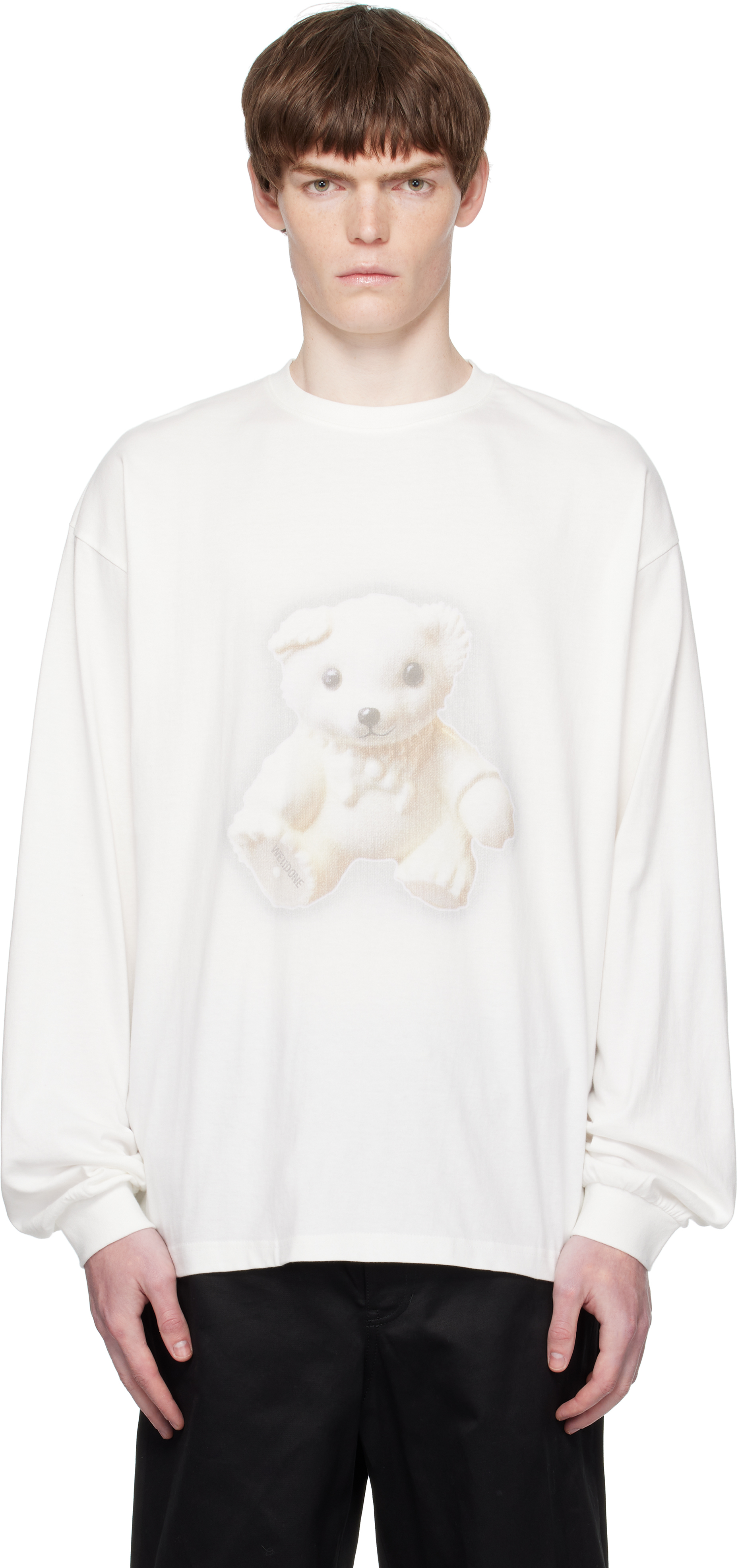 White Glow Teddy Long-Sleeved T-shirt