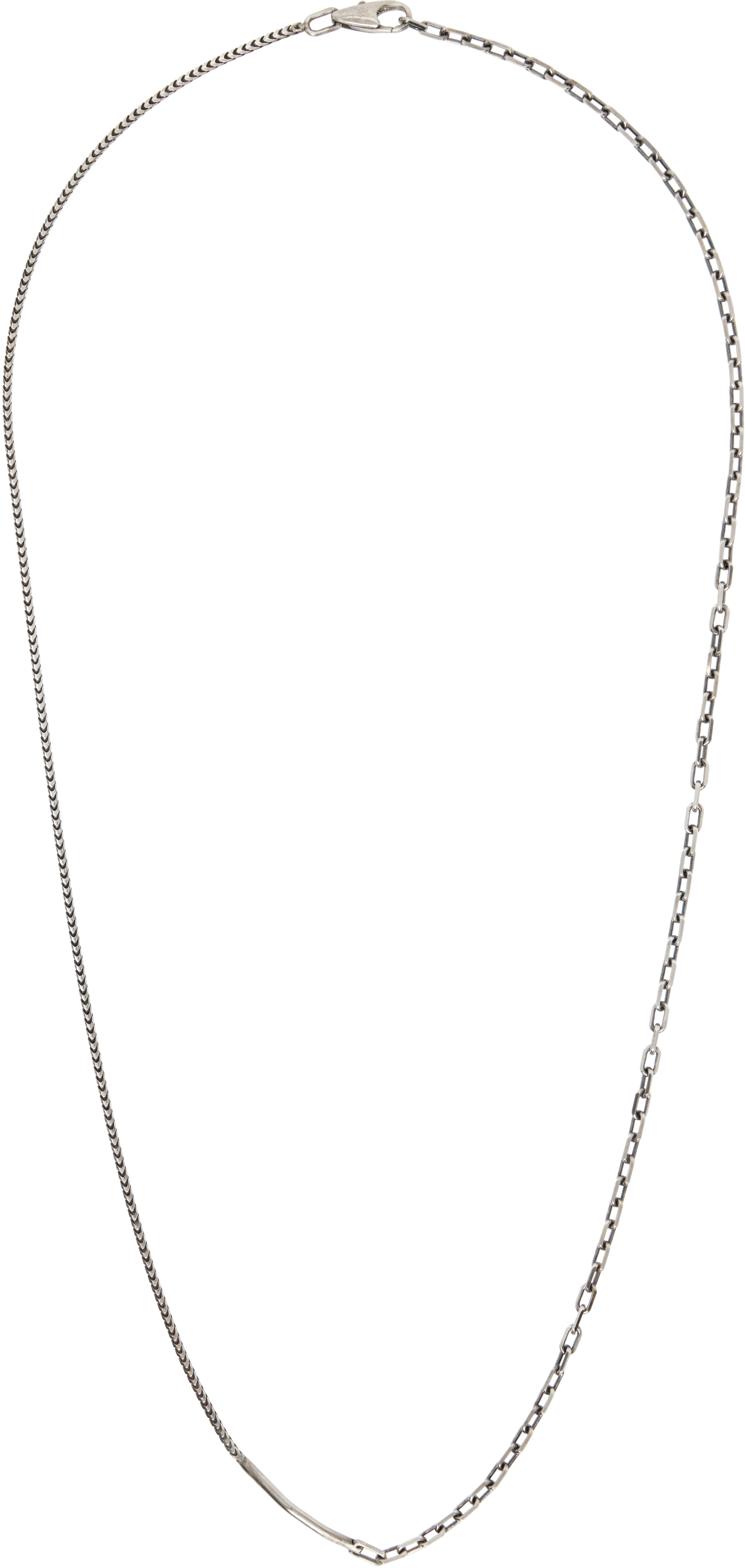 【関税込み】Title of Work Snake & Anchor Bar ネックレス Title of Work: Snake & Anchor Bar ネックレス | SSENSE 日本