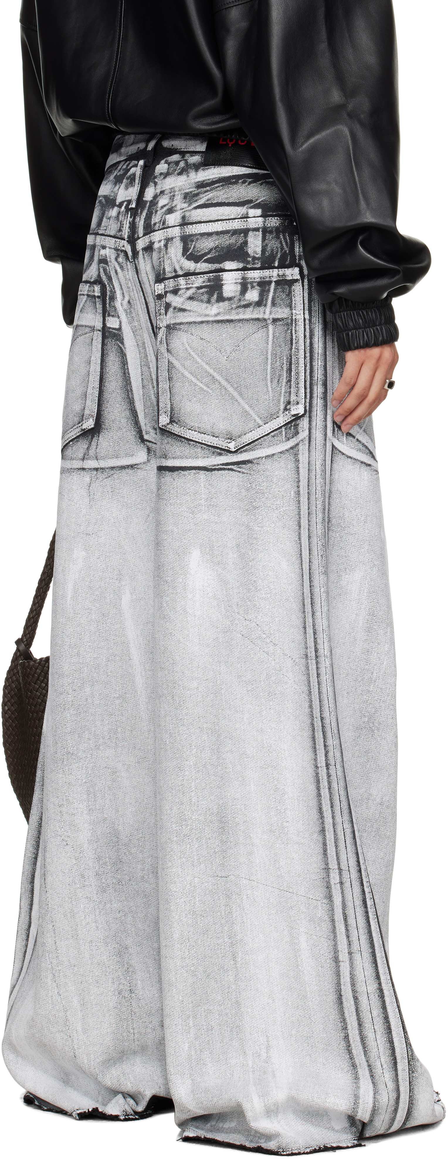 Lu'u Dan Gray Radiation Dumpster Jeans In Gray