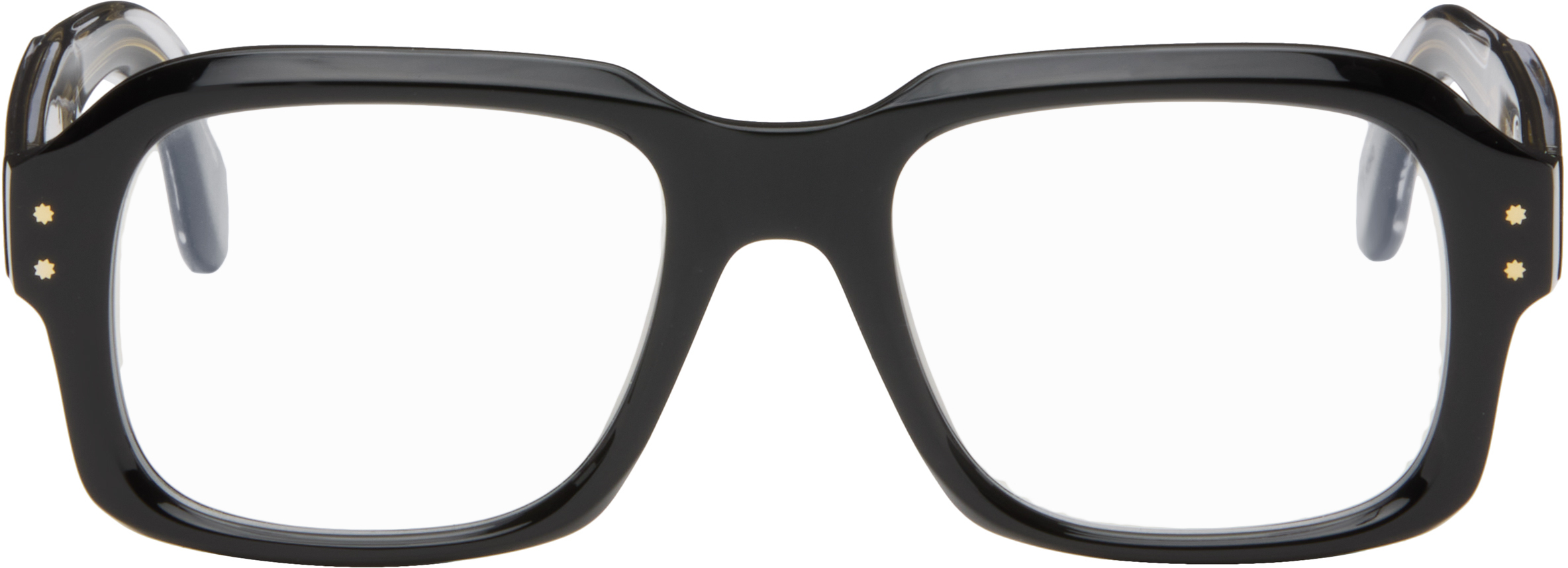 Black 9852 Rectangle Optical Glasses