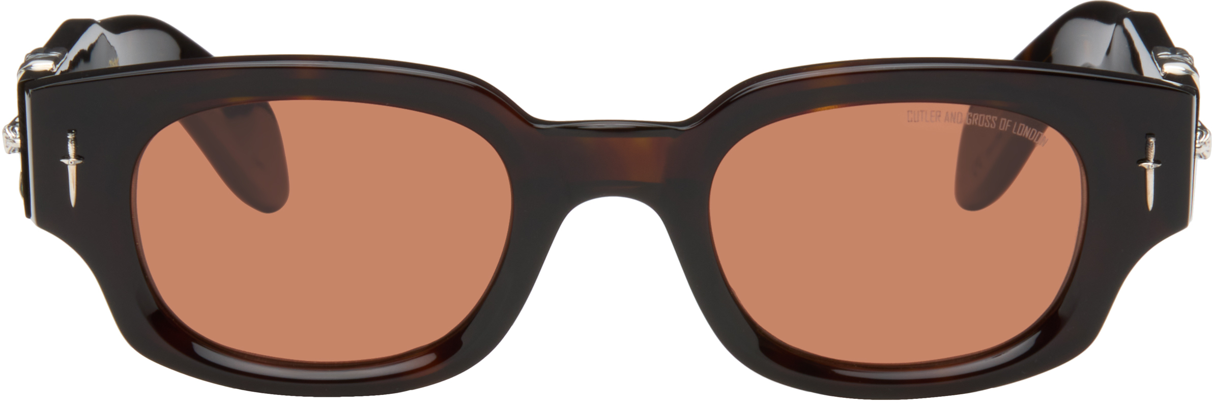 CUTLER AND GROSS オーバルサングラス ブラウン CUTLER AND GROSS オーバルサングラス ブラウン