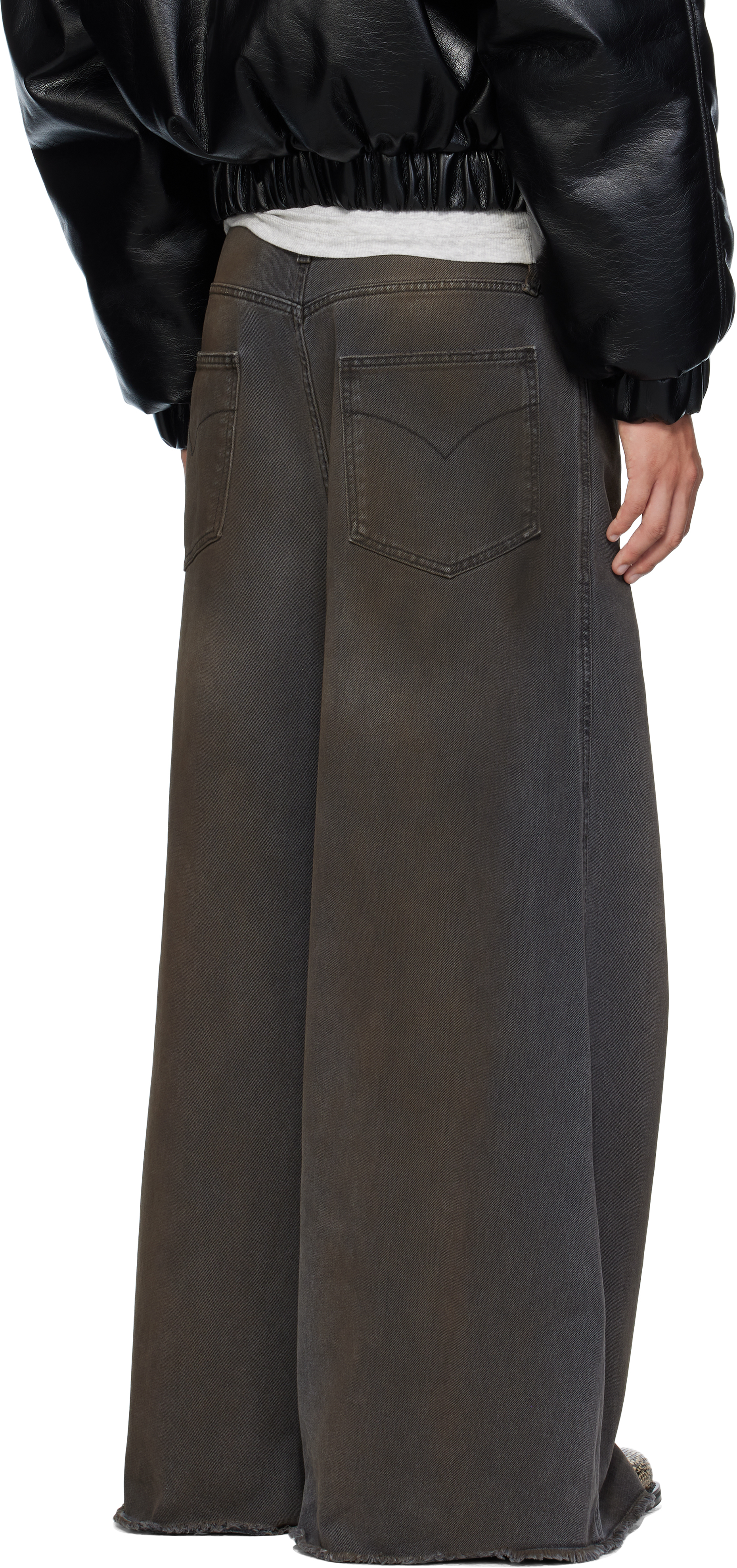 Lu'u Dan Gray Dumpster Jeans In Black
