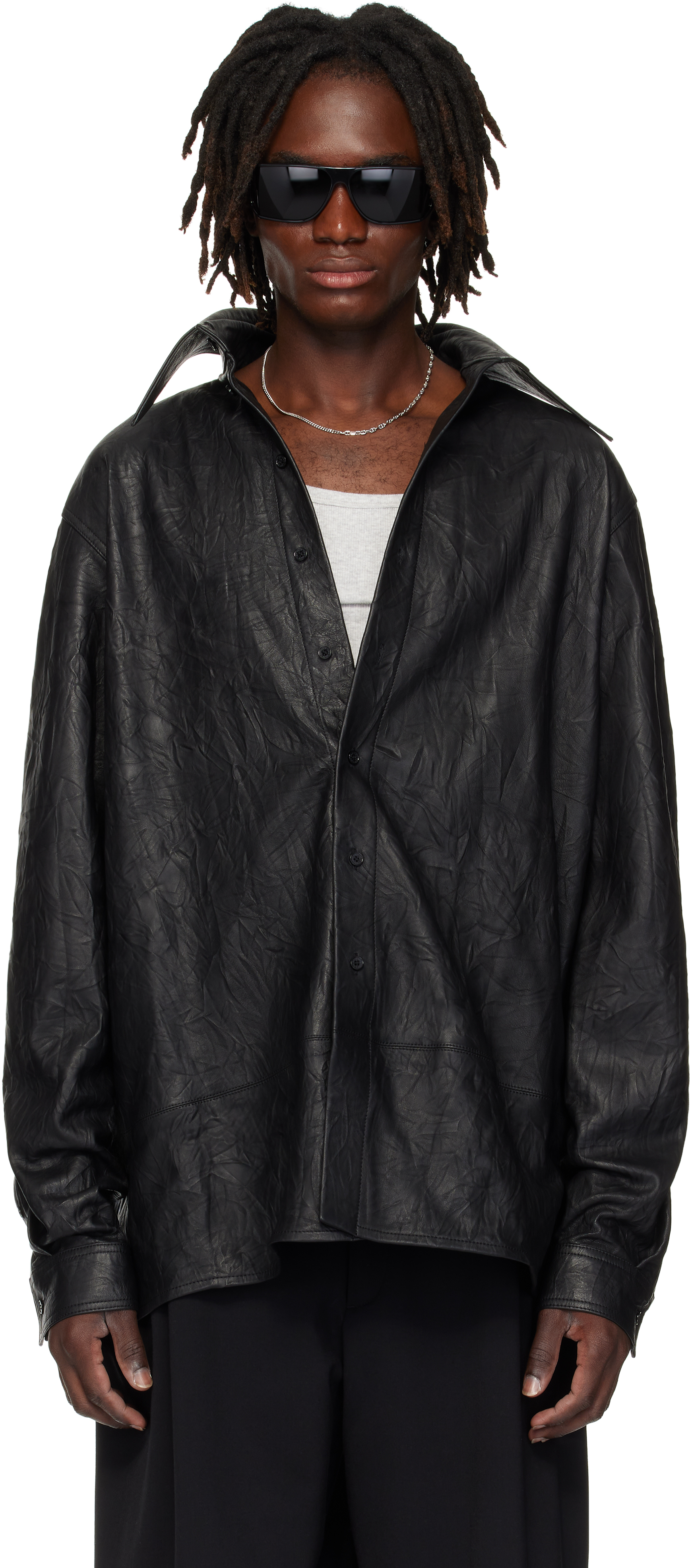 Black Misfit Leather Jacket