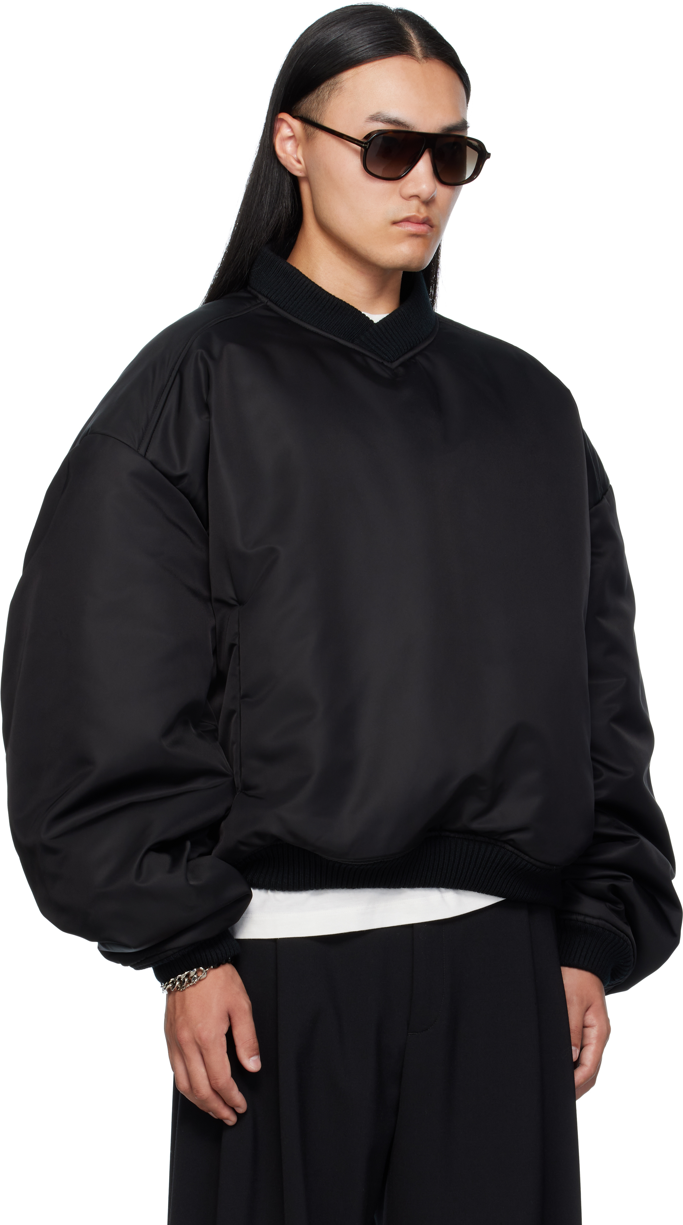 Lu'u Dan Black Unibomber Sweatshirt In Black