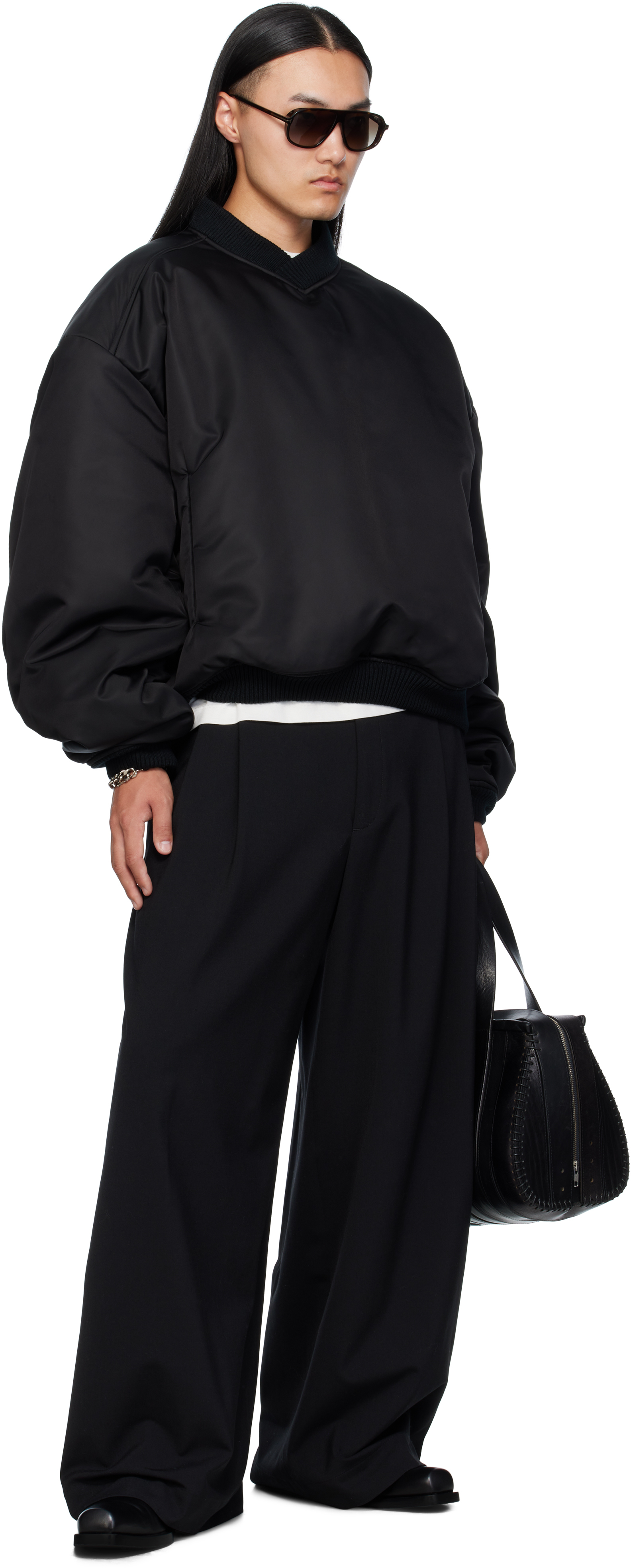 Lu'u Dan Black Unibomber Sweatshirt In Black