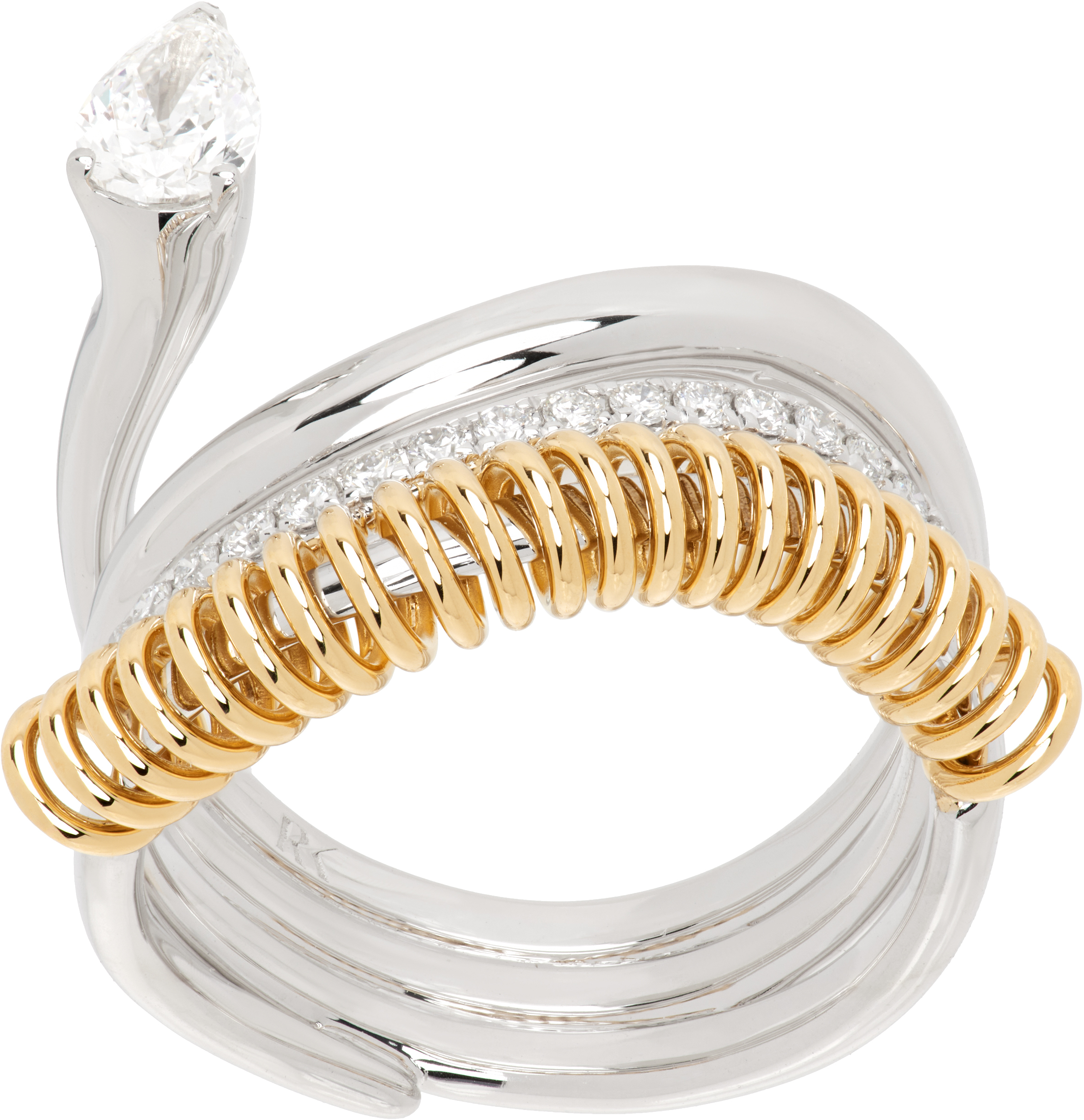 White Gold 
Gold Versus Pear Ring