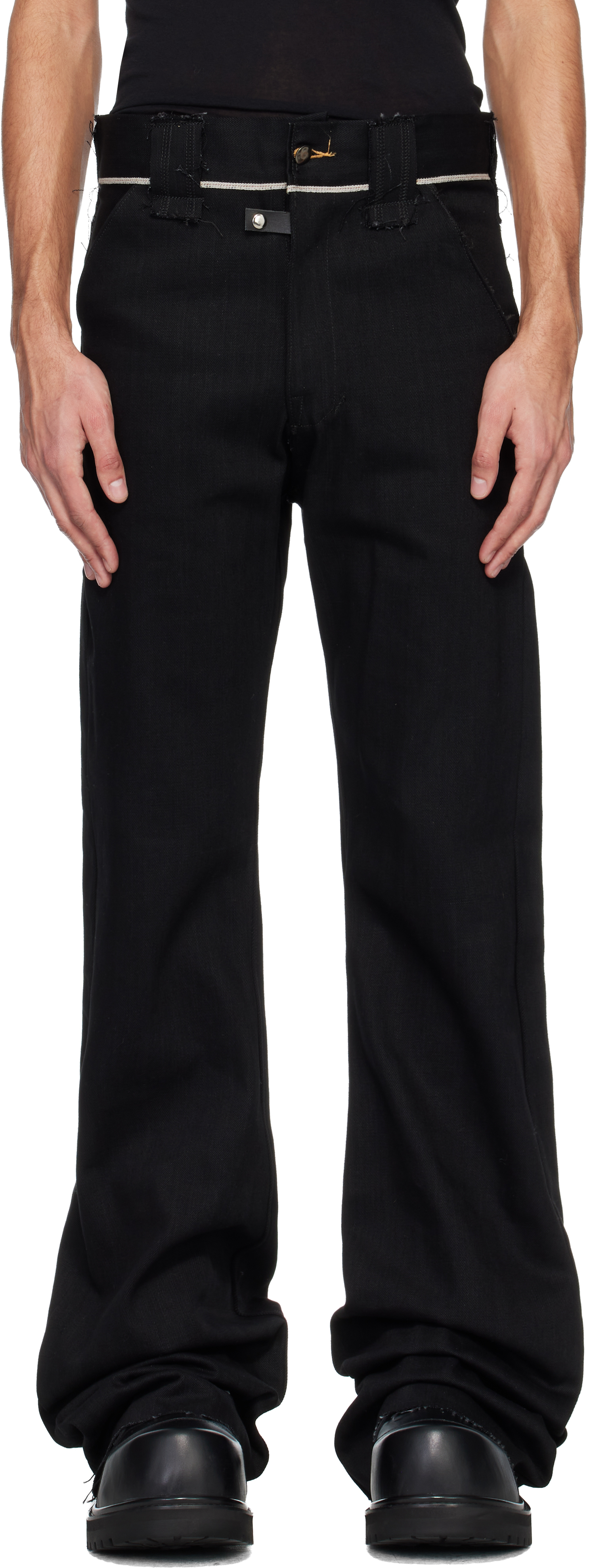 Swampgod ブラック Stövel トラウザーズ In Black