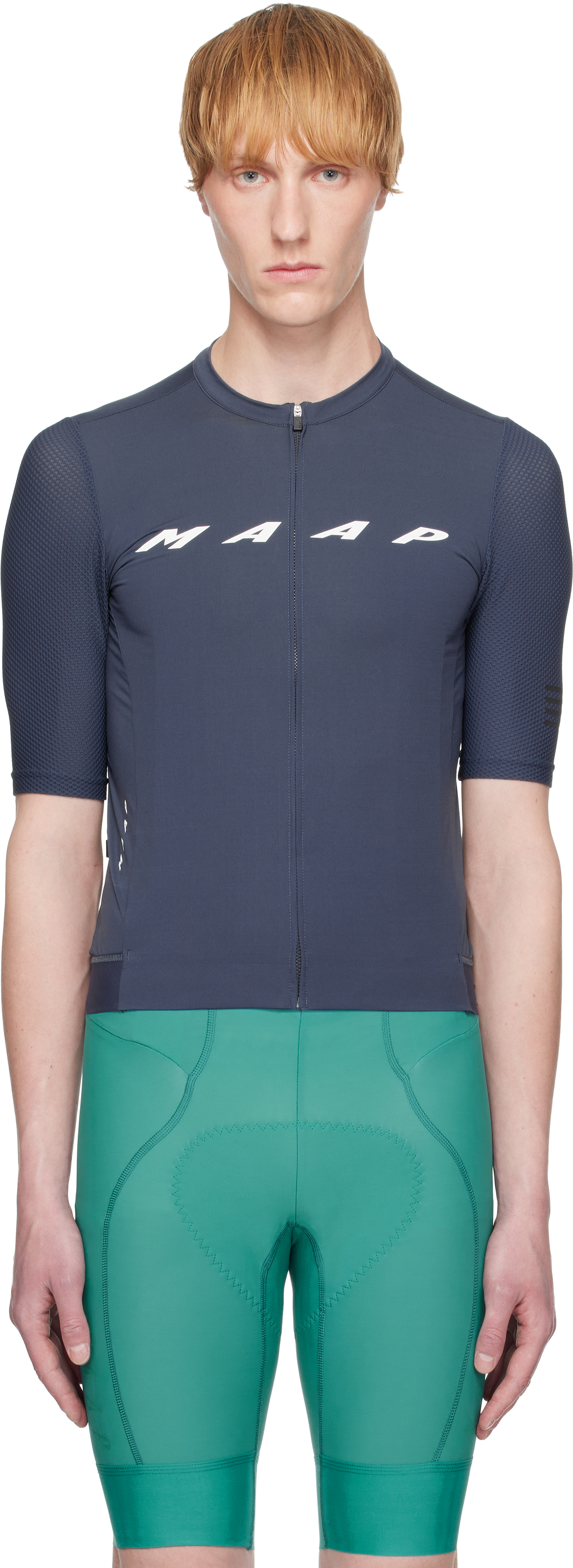 MAAP: Navy Evade Pro Base Jersey 2.0 Cycling Top | SSENSE Canada