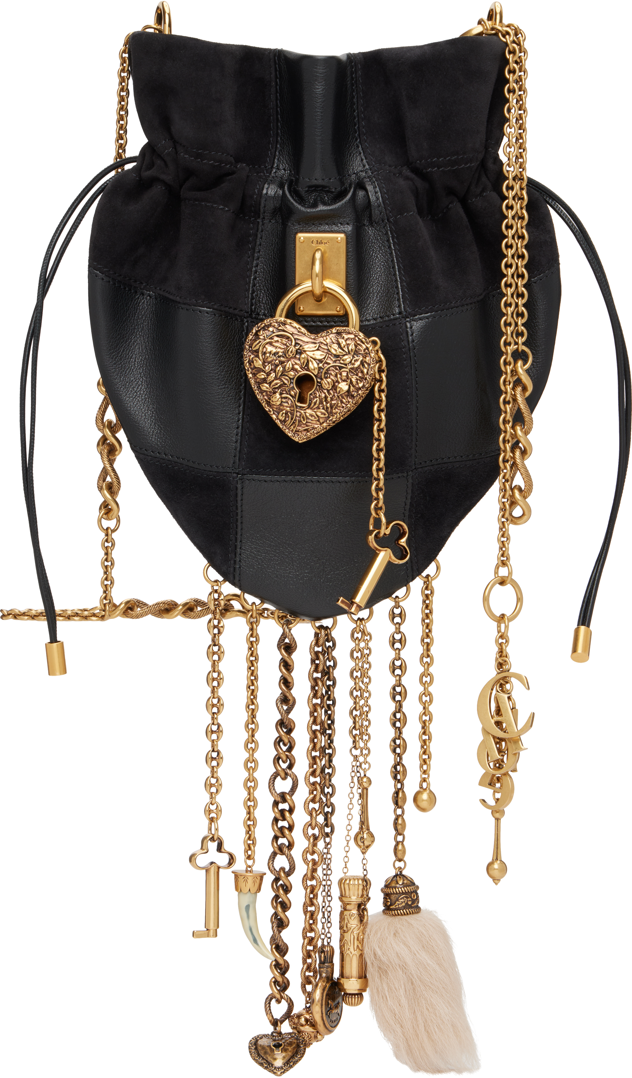 Black Château Treasures Crossbody Bag