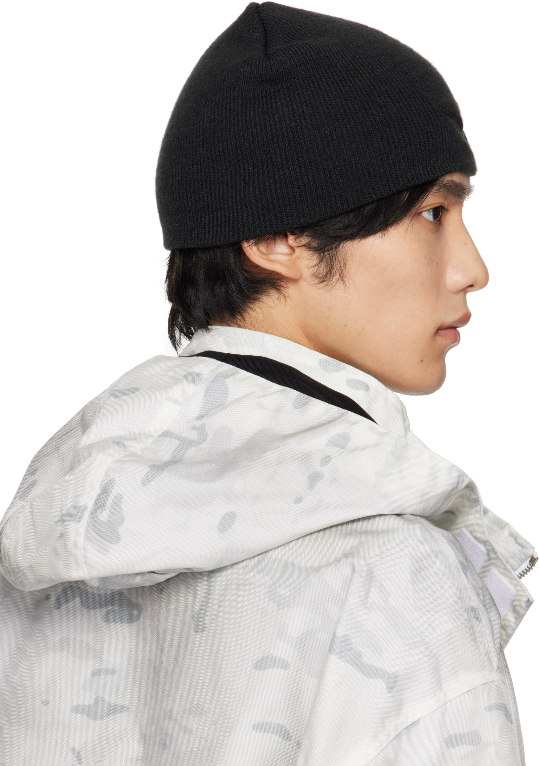 Alexander Digenova Black Logo Beanie In Black