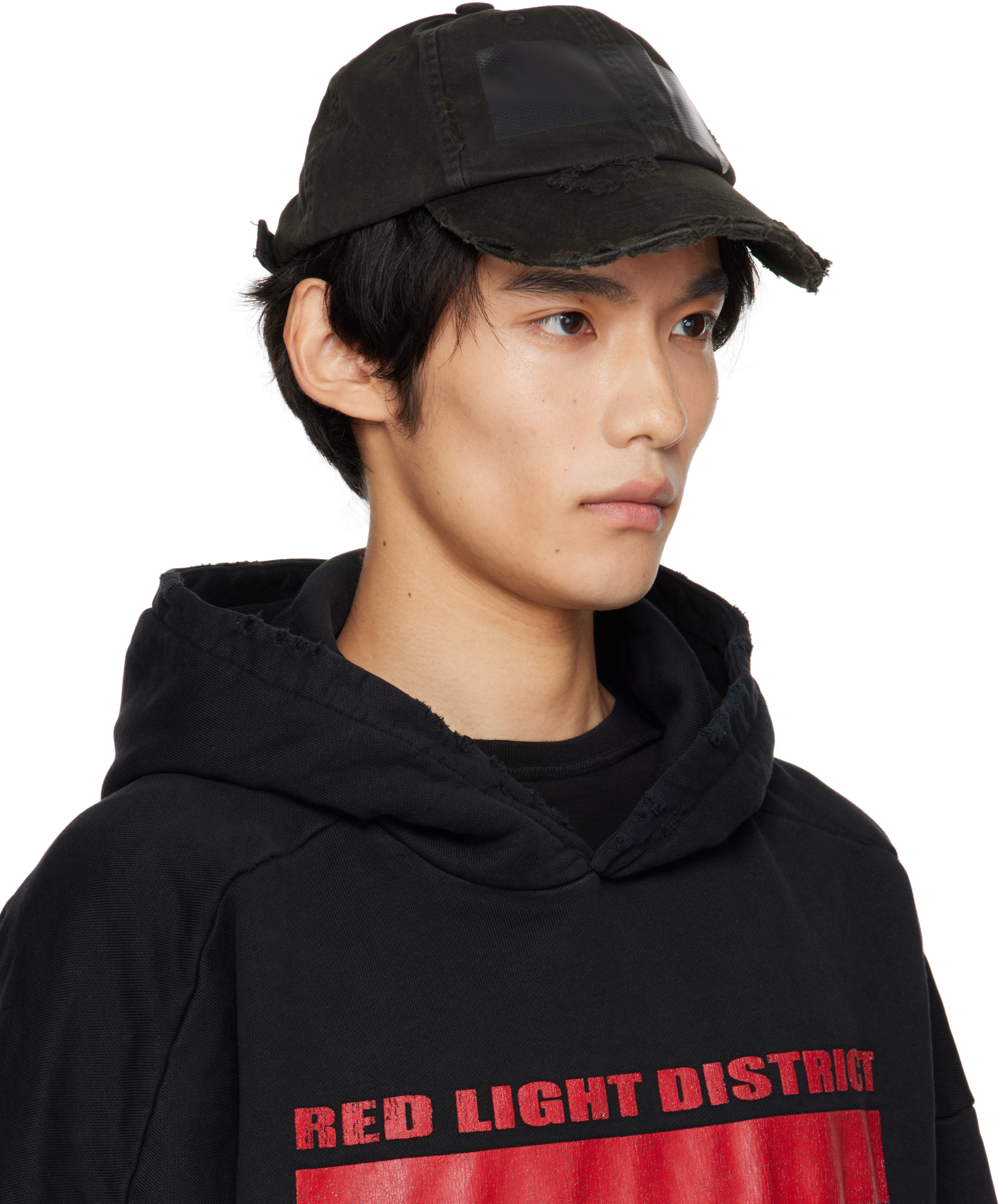 Alexander Digenova Black Duct Tape Cap In Black