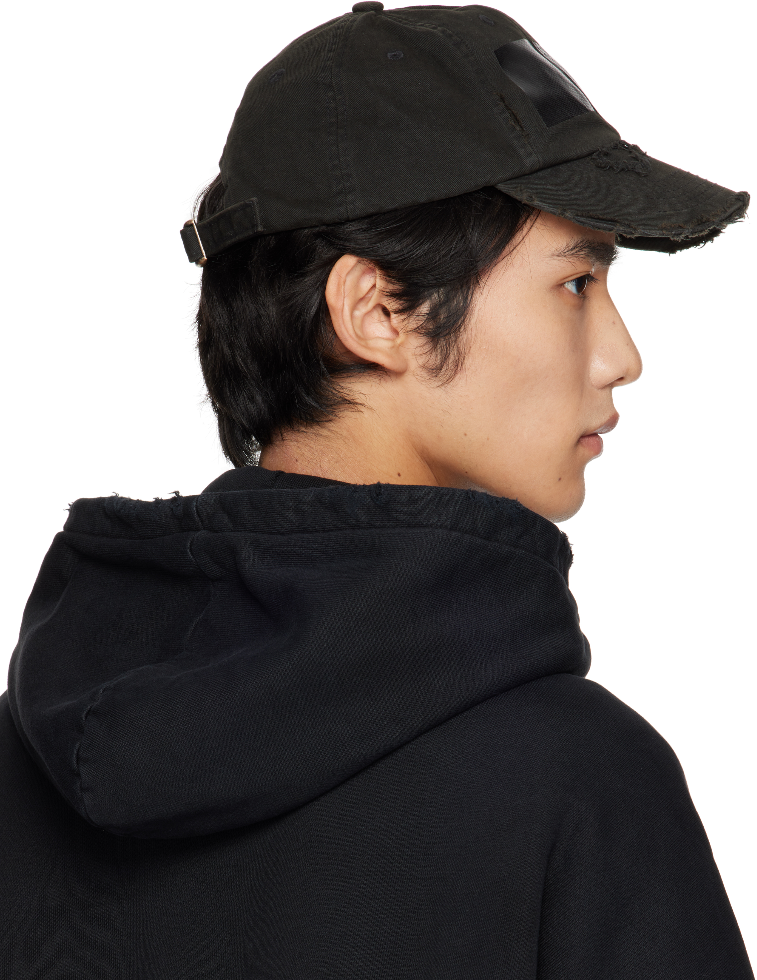 Alexander Digenova Black Duct Tape Cap In Black