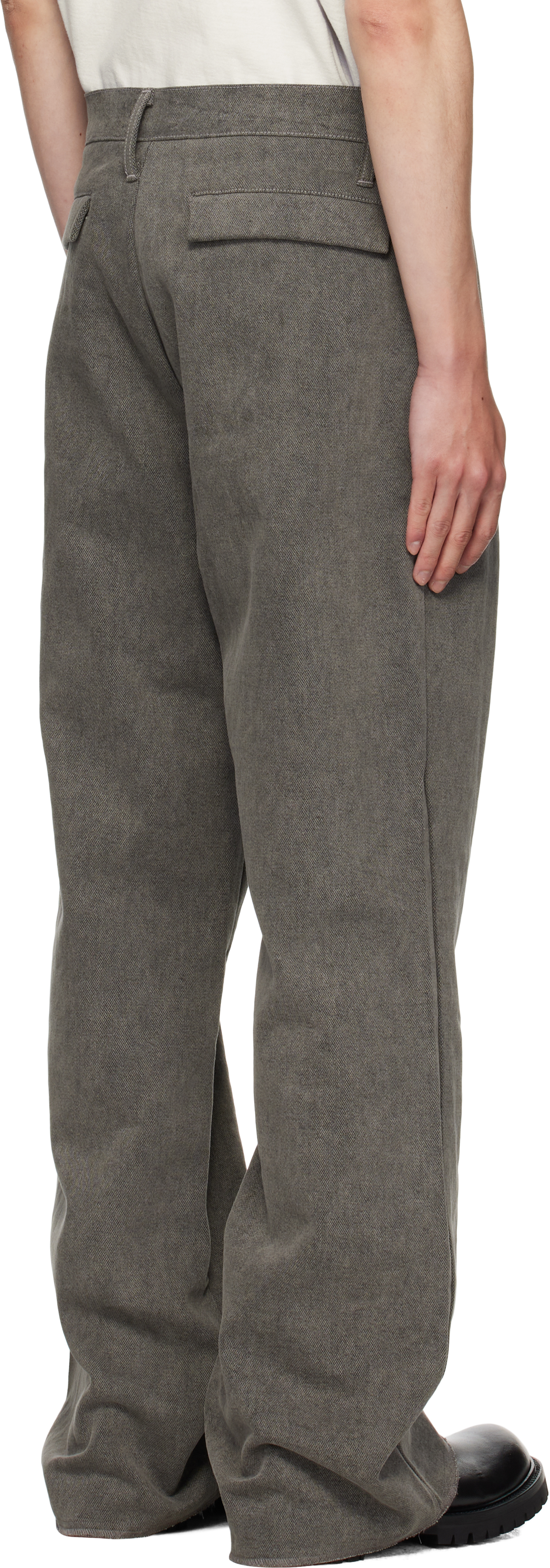 Alexander Digenova Gray Limo Trousers In Gray