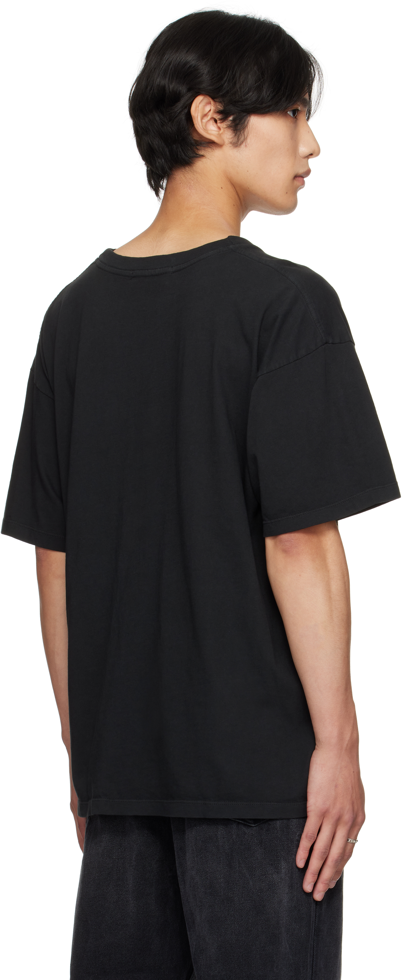 Alexander Digenova Black 'red Light District' T-shirt In Black