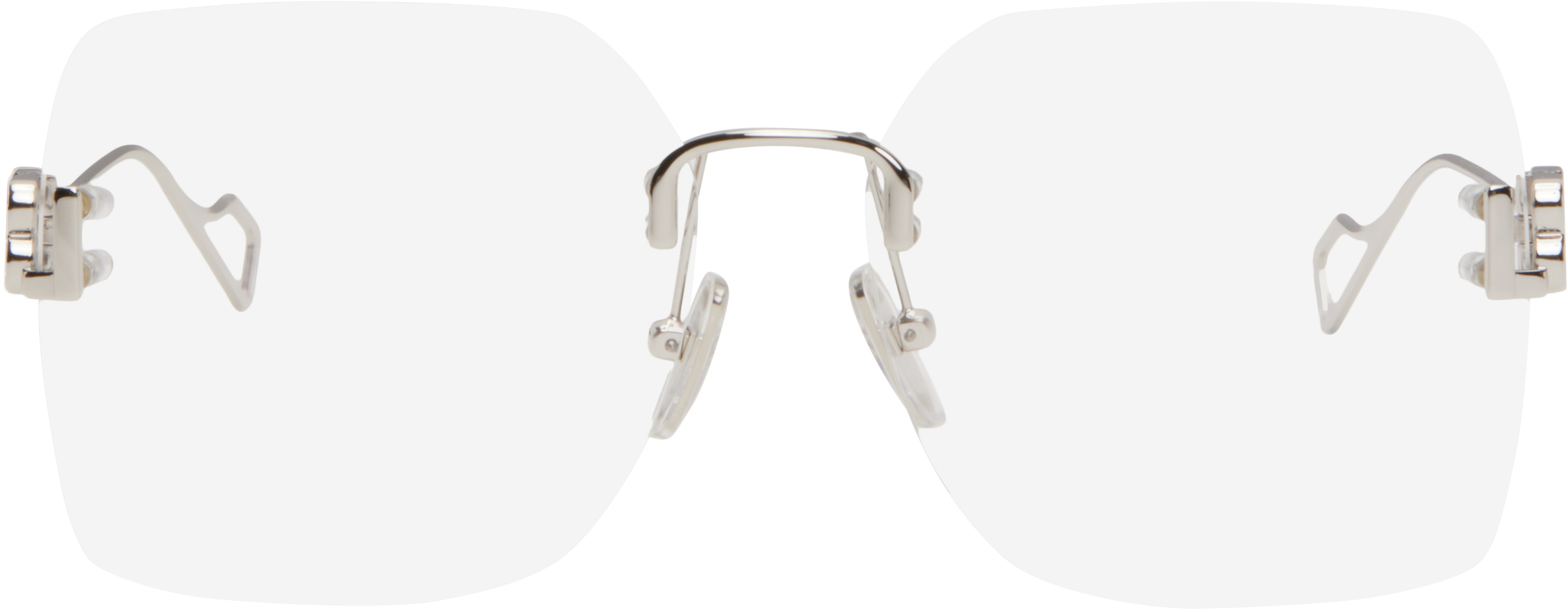 Silver Rimless Glasses