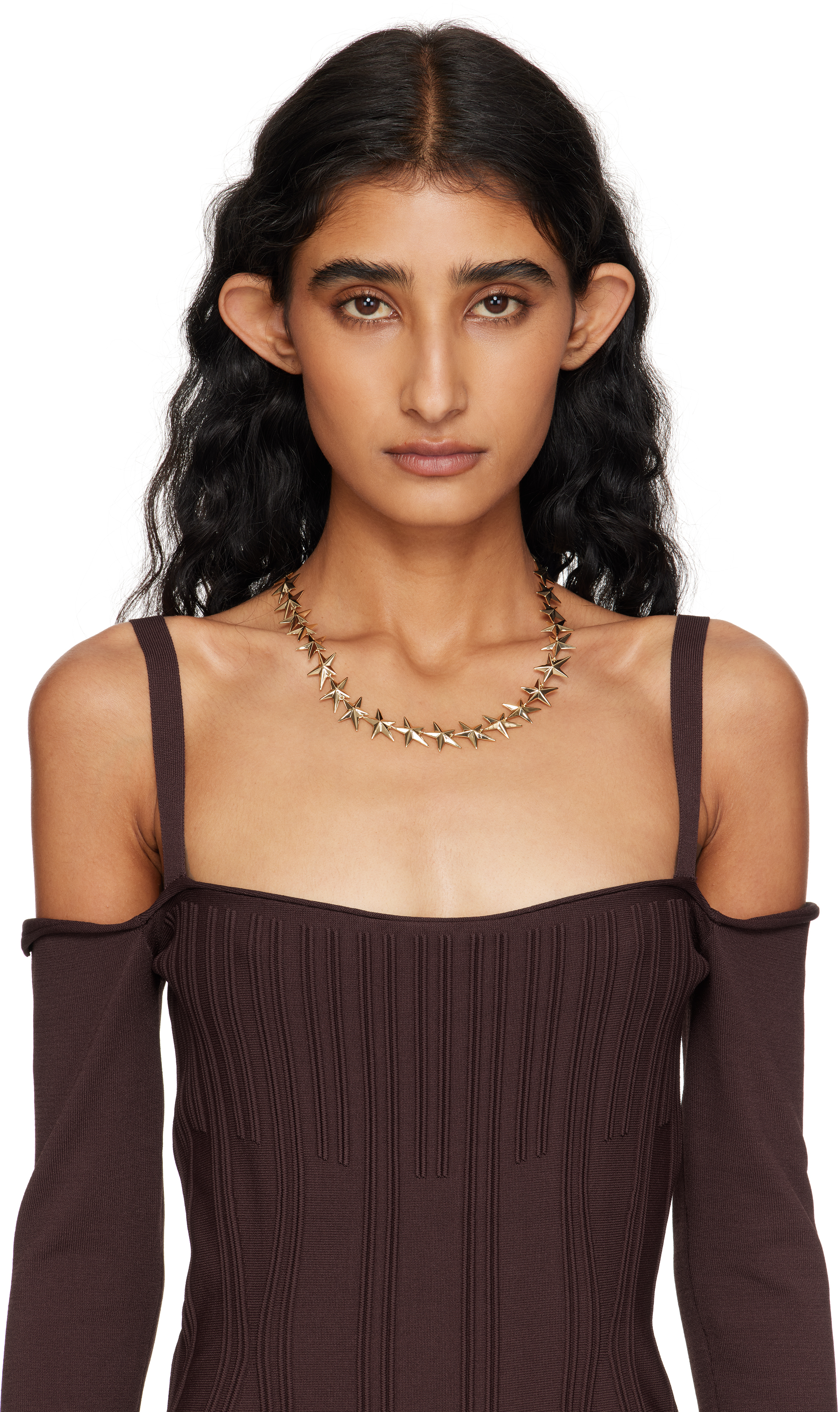 Mugler Star Necklace In Gold