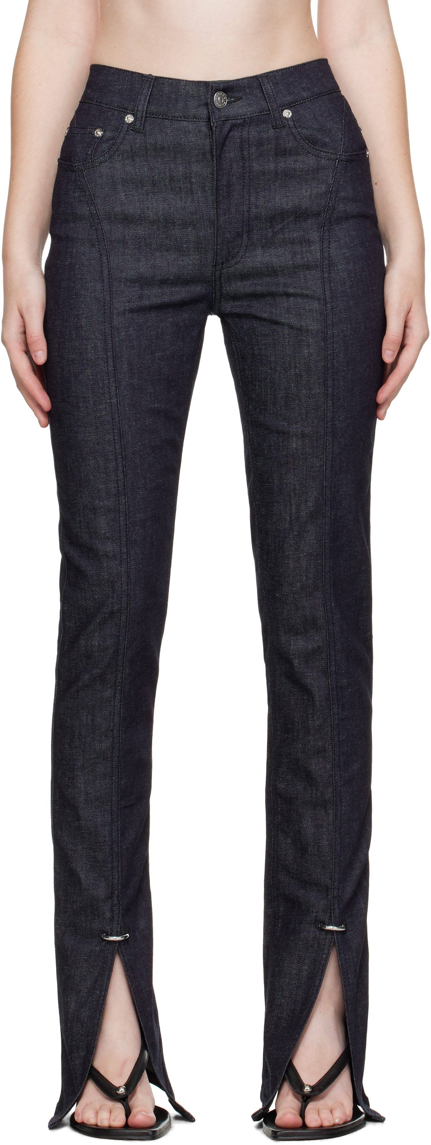 Combinaison-pantalon THIERRY MUGLER Noire - Taille 38, Vintage - Occasion En Très Bon état