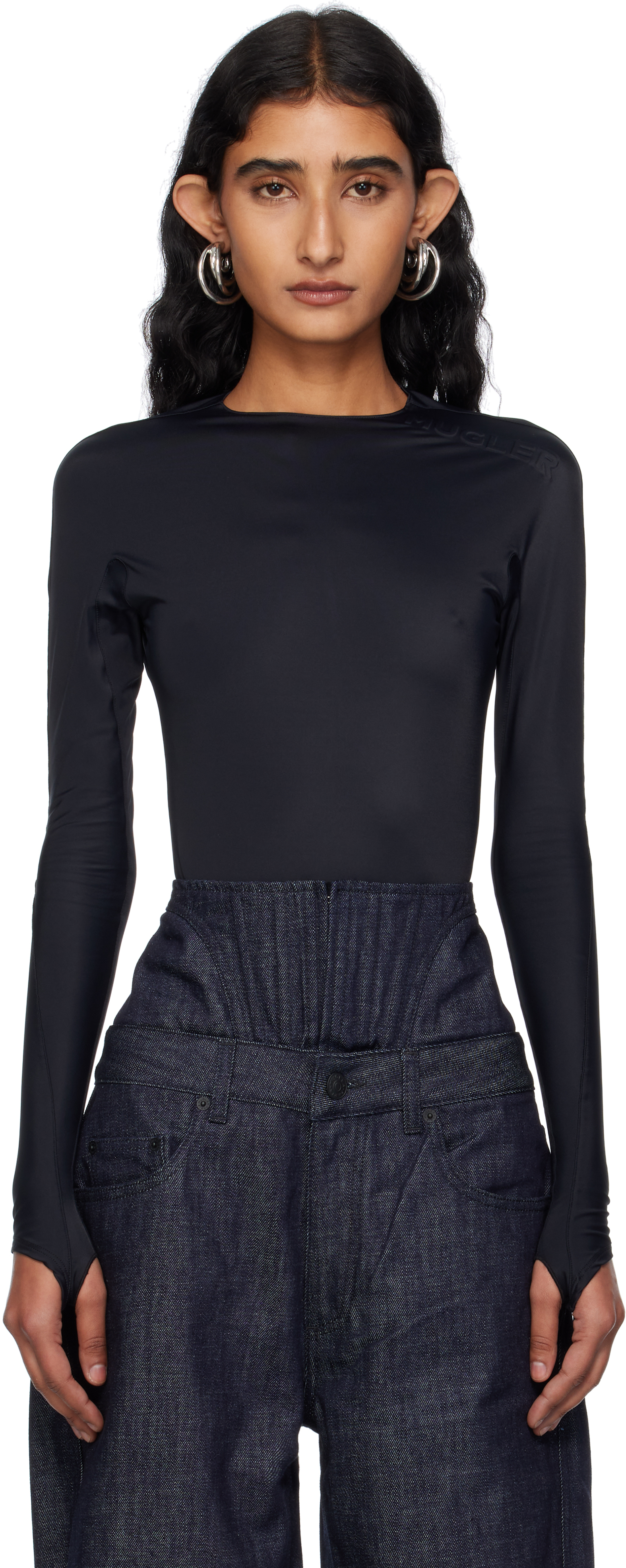 mugler-black-shoulder-logo-