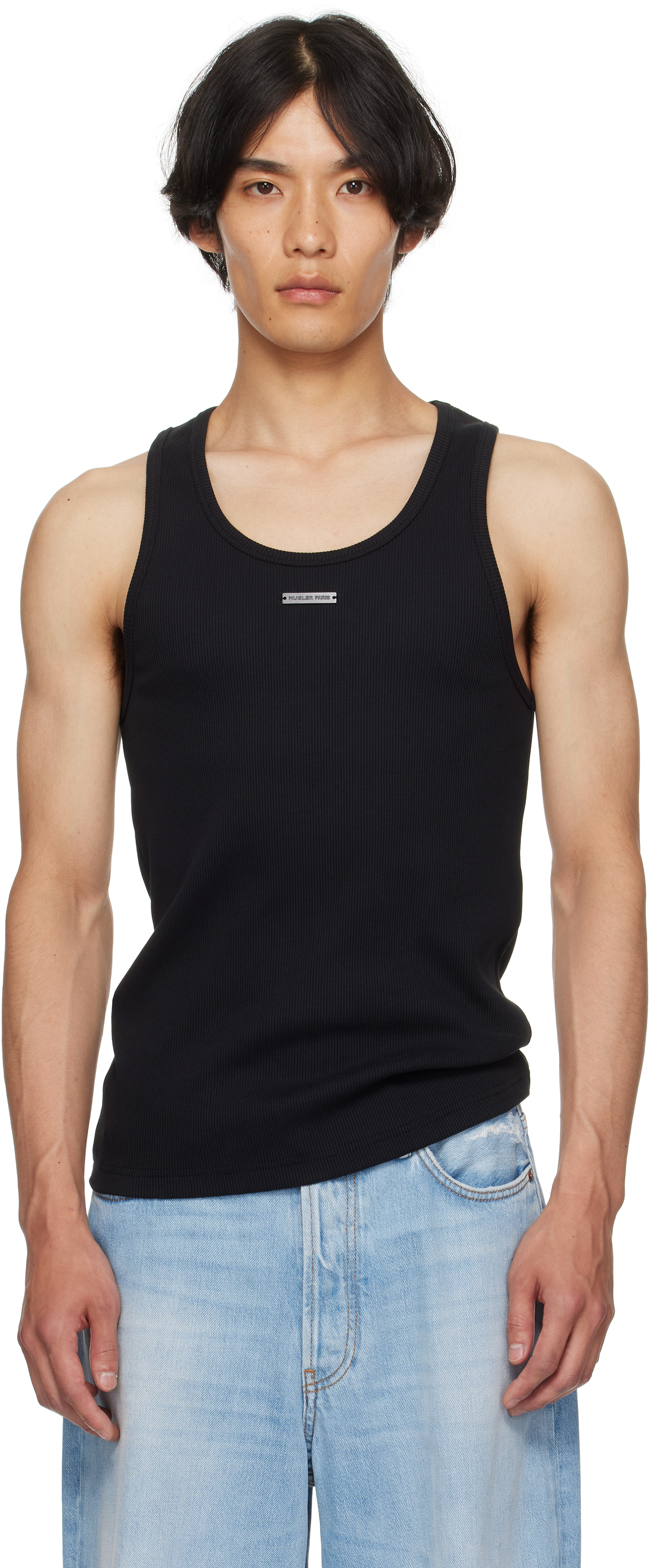 Black Logo Tank Top