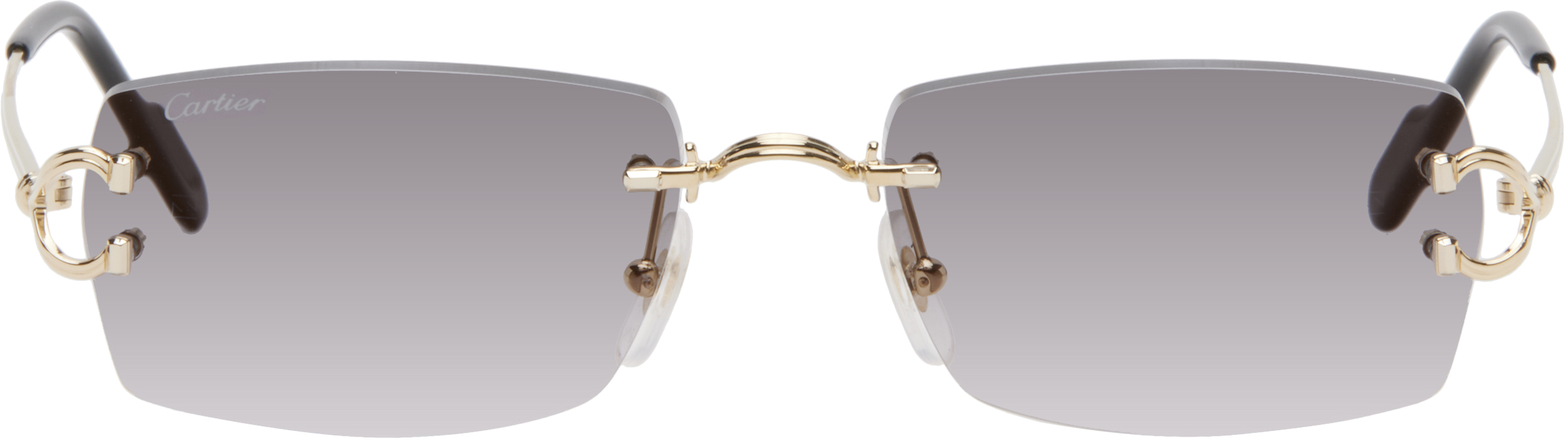 Gold 'Décor C Classique de Cartier' Sunglasses