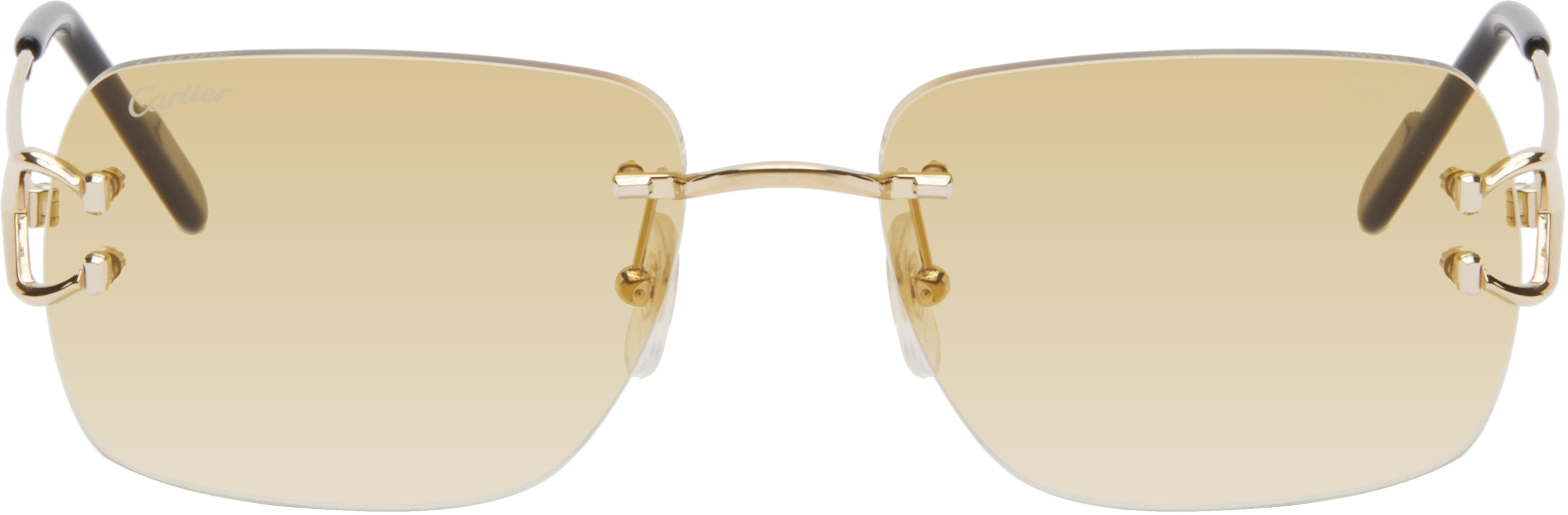 Gold 'Classic C de Cartier' Sunglasses