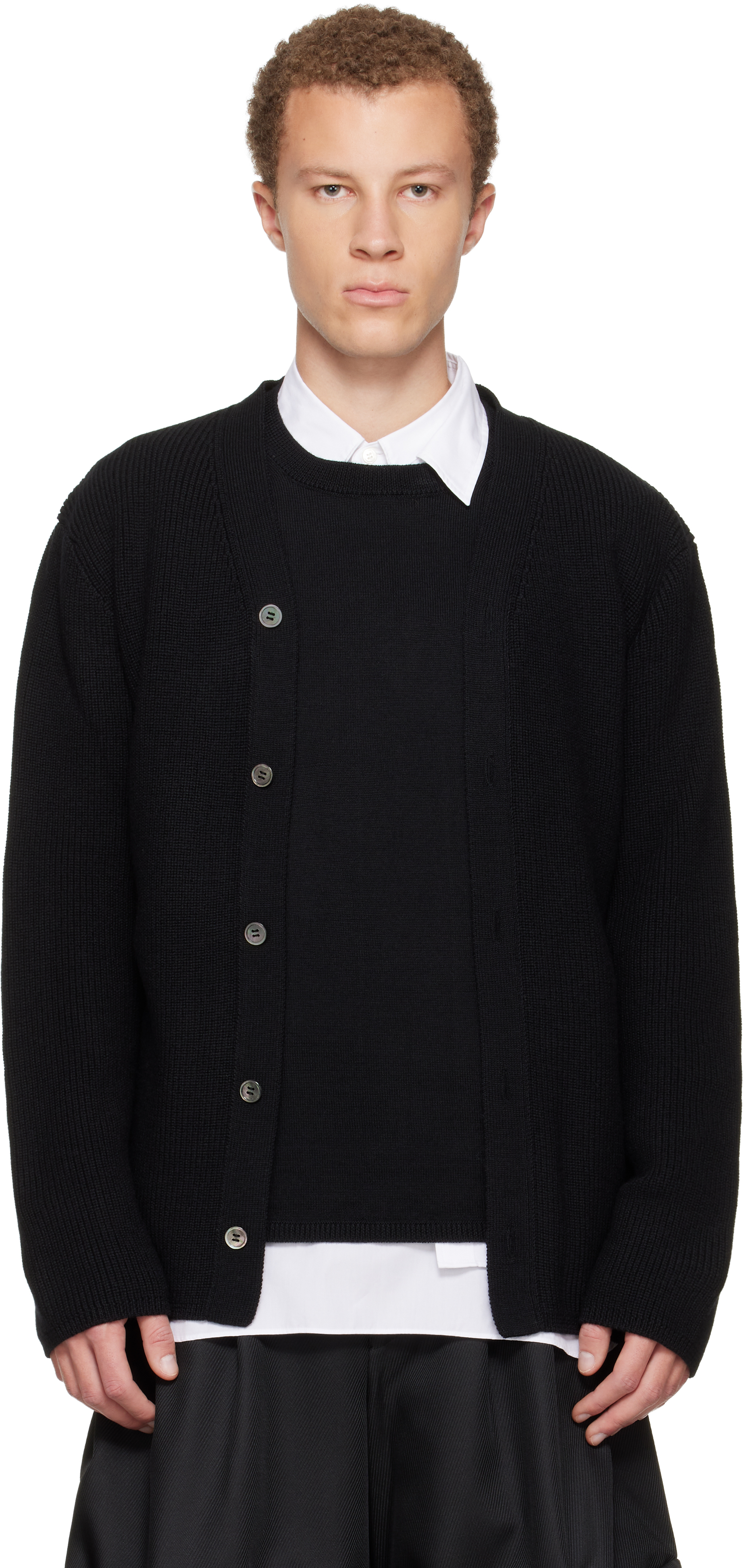 Comme Des Garçons Homme Deux Man Black Sweatshirts In Black