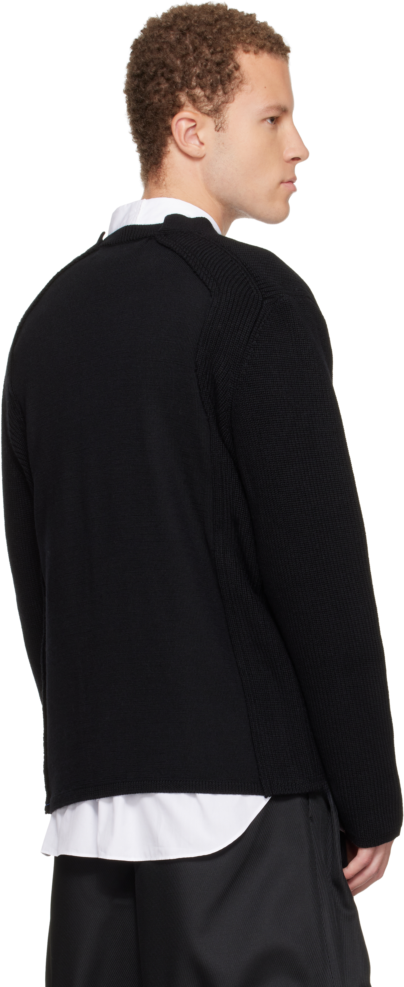 Comme Des Garçons Homme Deux Man Black Sweatshirts In Black