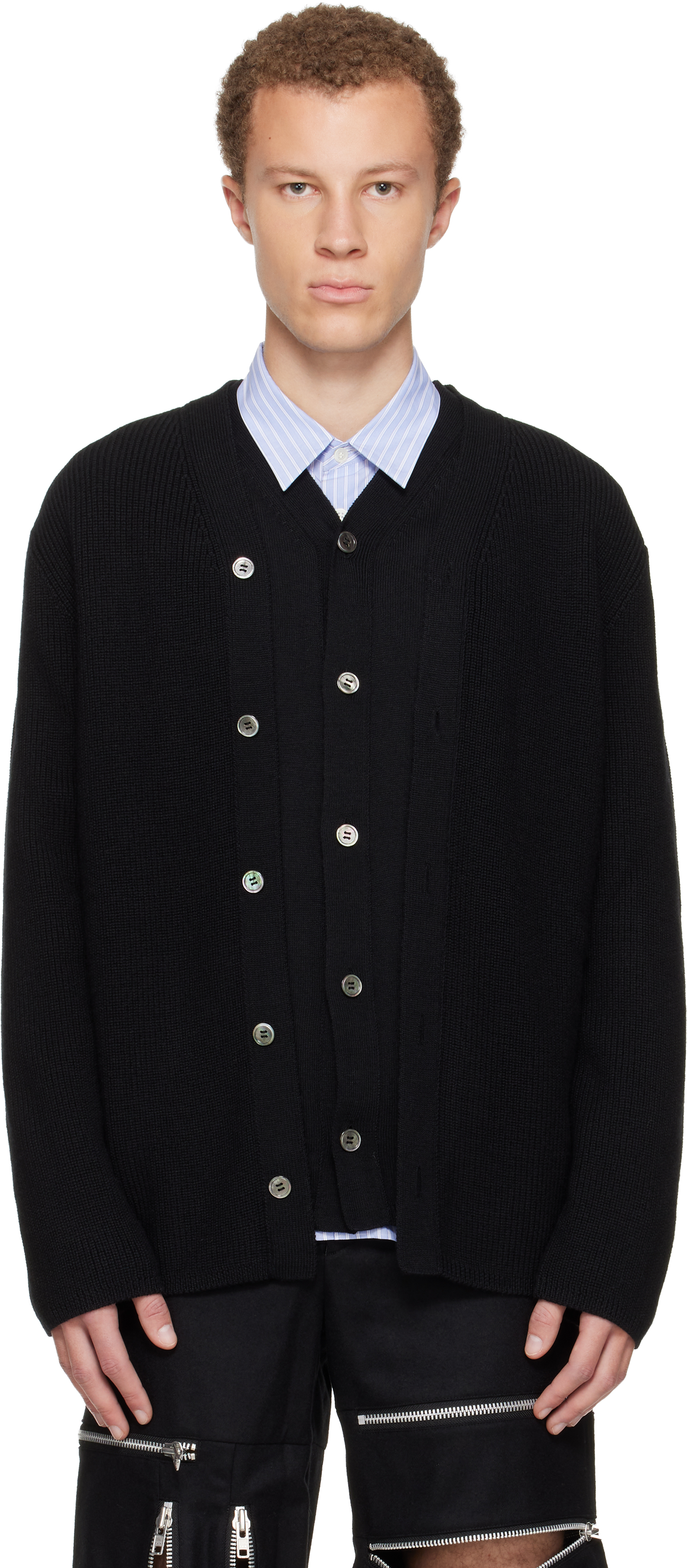 Comme Des Garçons Homme Deux Man Black Sweatshirts In Black