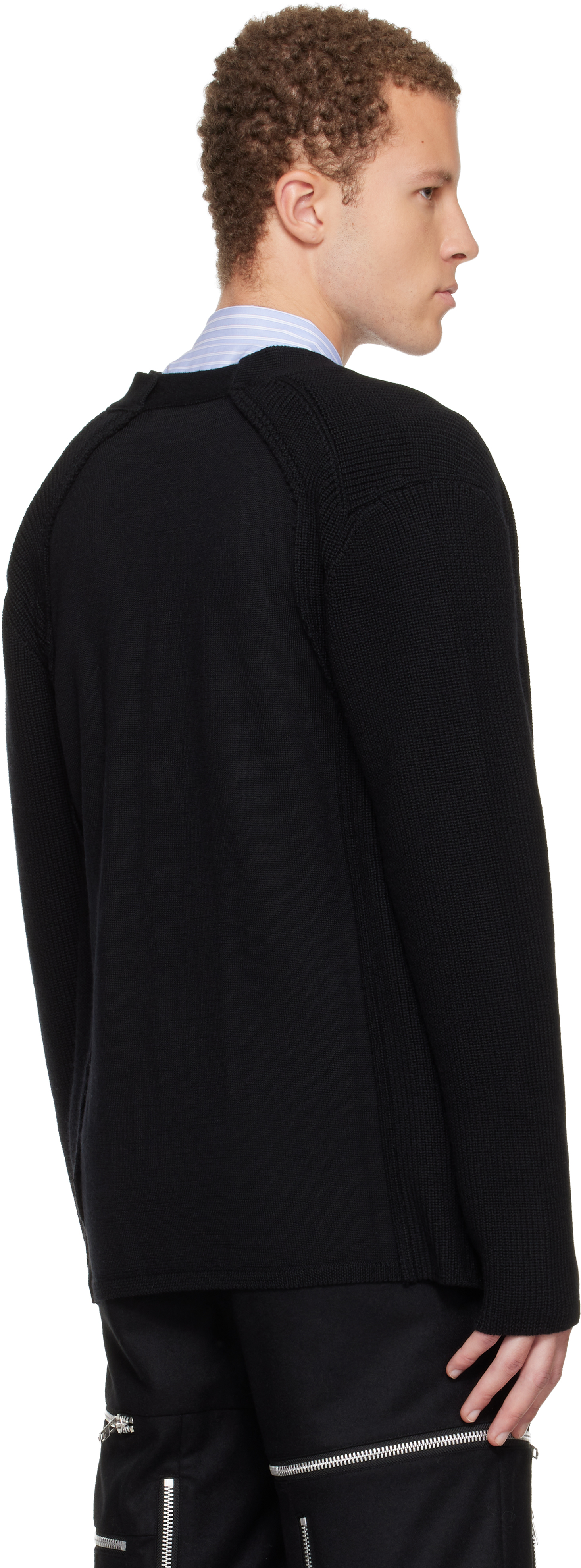 Comme Des Garçons Homme Deux Man Black Sweatshirts In Black