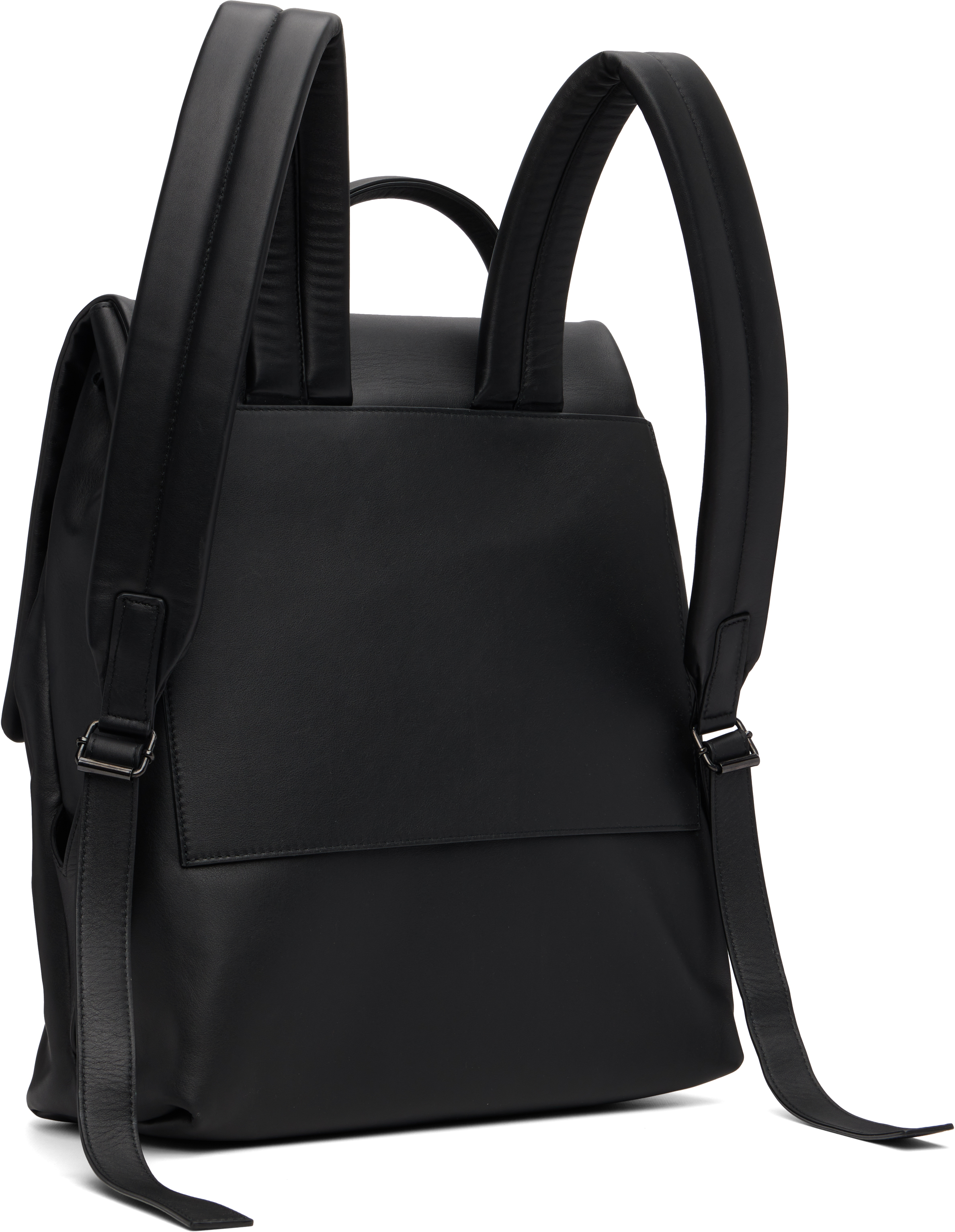 Marsèll Black Pattina Backpack In Black
