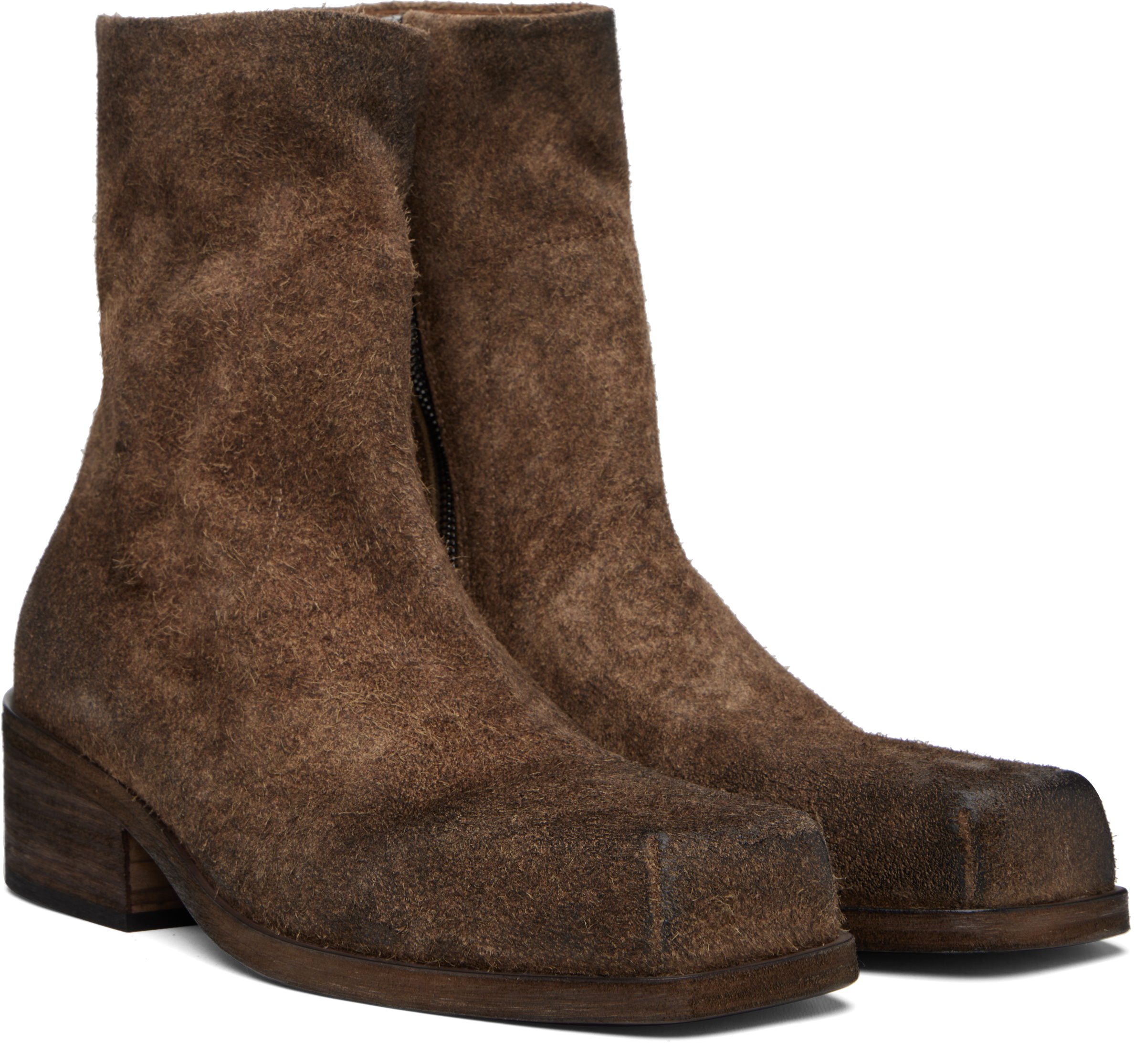Marsèll Cassello Suede Boots In Brown