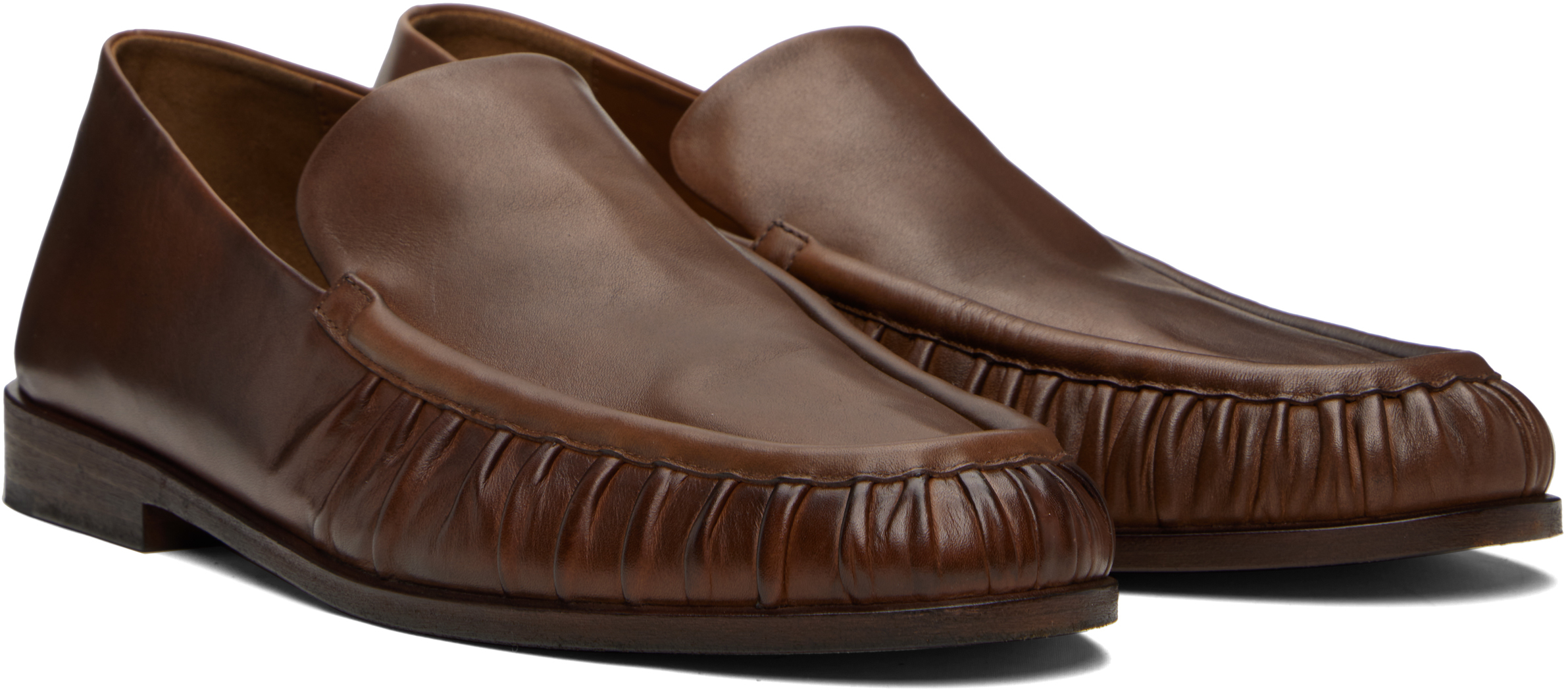 Marsèll Brown Mocassino Loafers In Brown