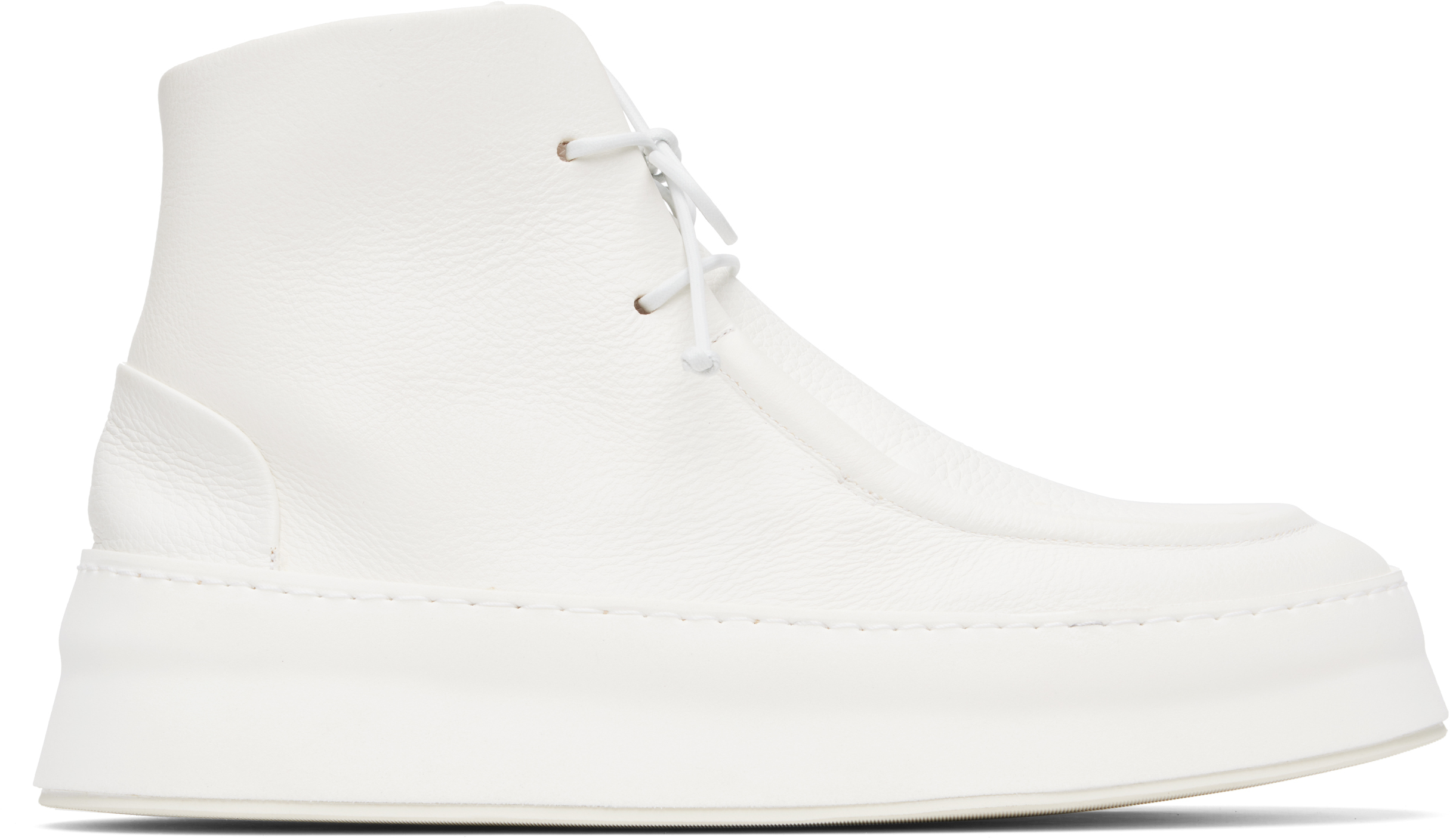 Marsèll White Cassapana Boots In White