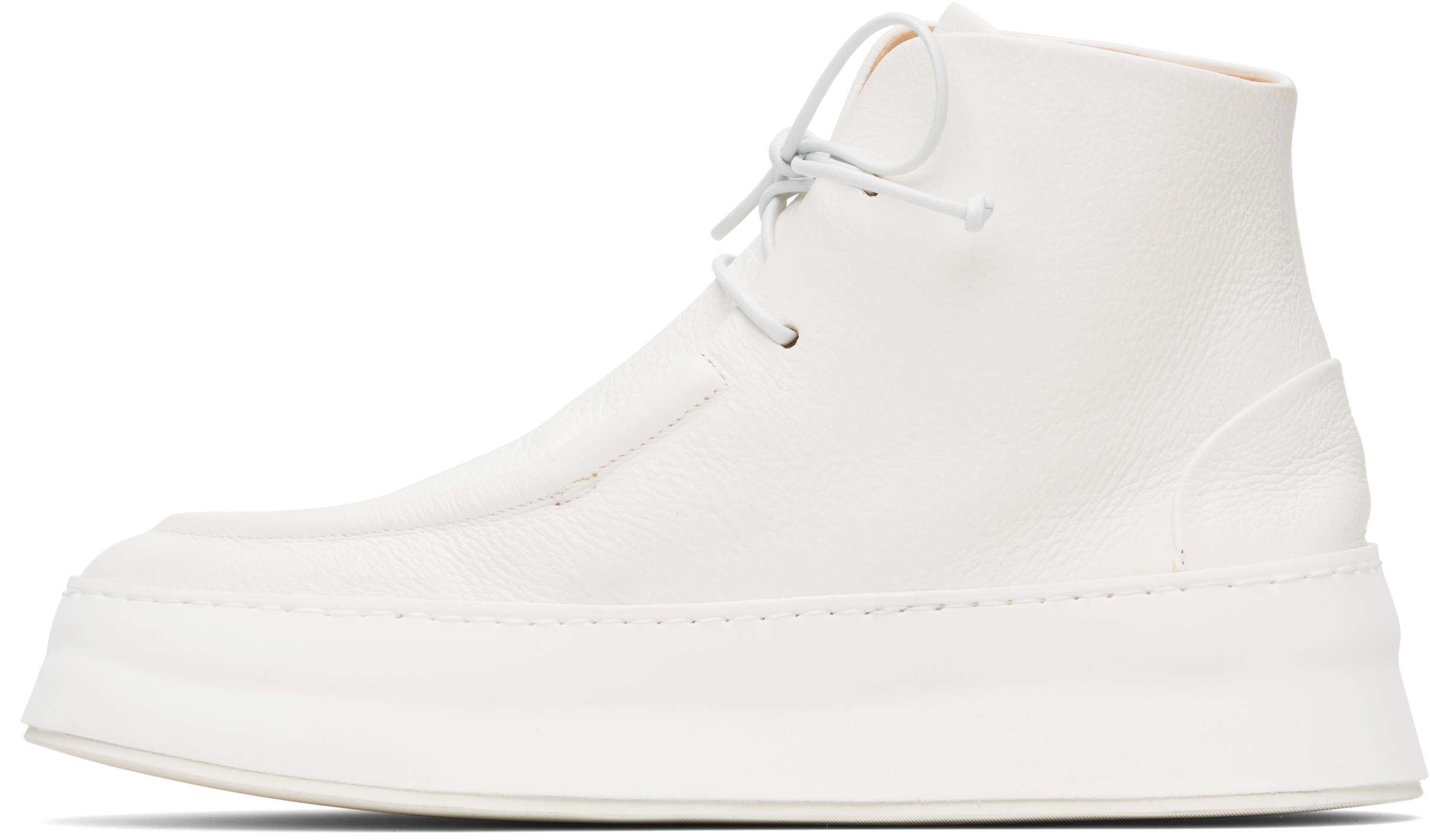 Marsèll White Cassapana Boots In White