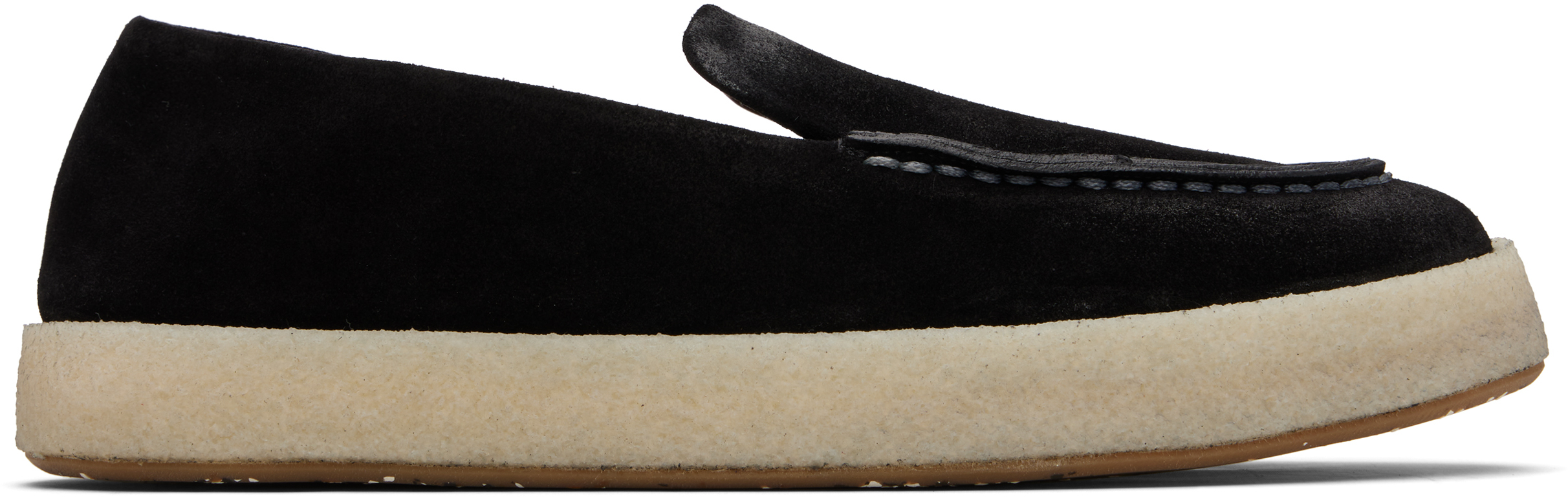 Marsèll Cassablocco Reversed Leather Loafers In Black