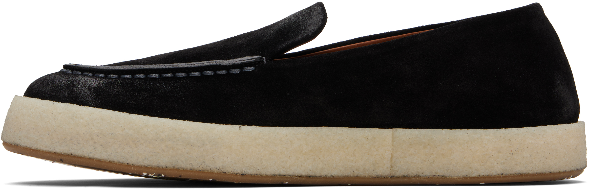 Marsèll Cassablocco Reversed Leather Loafers In Black