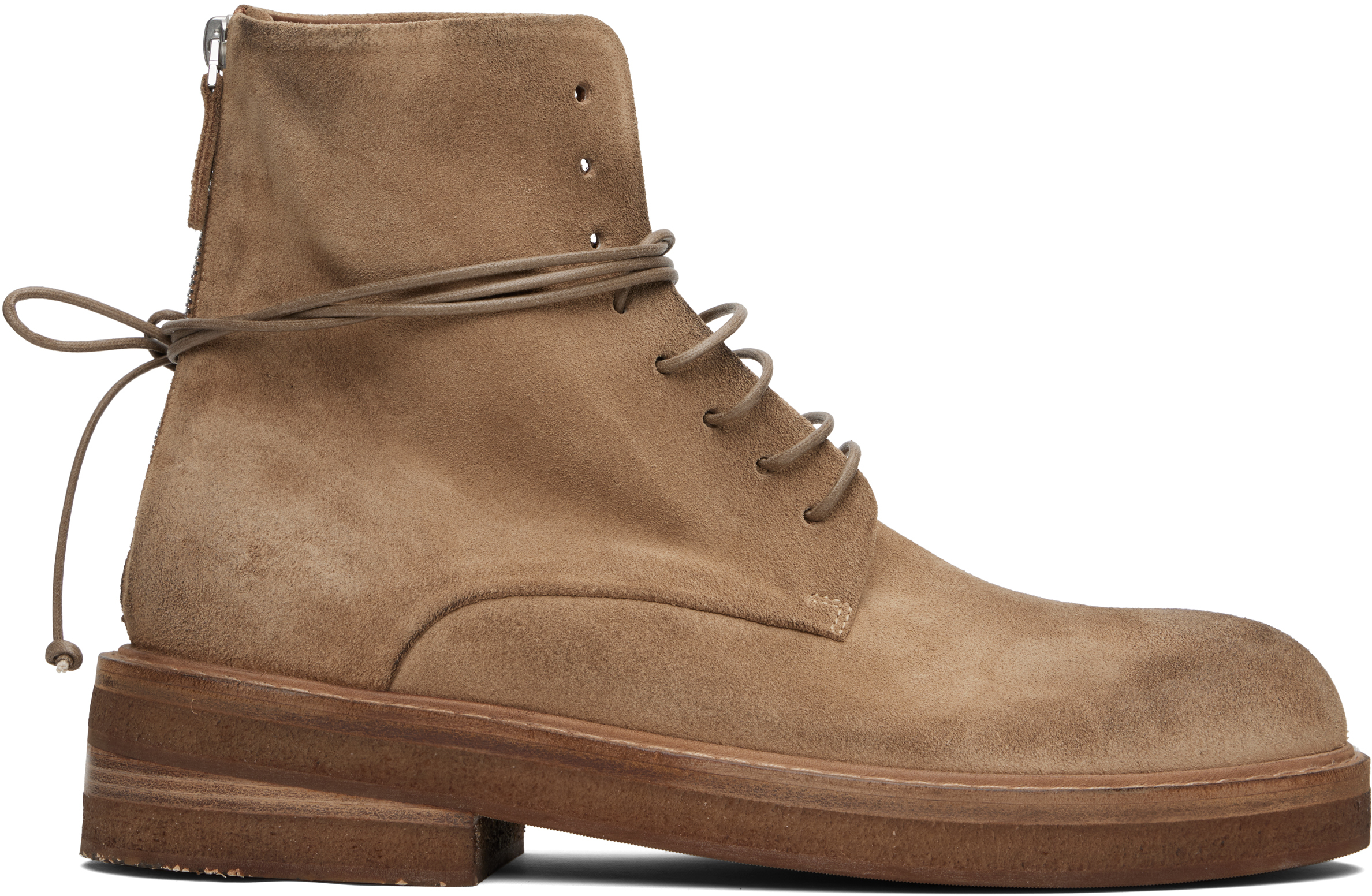 Marsèll Tan Parrucca Combat Boots