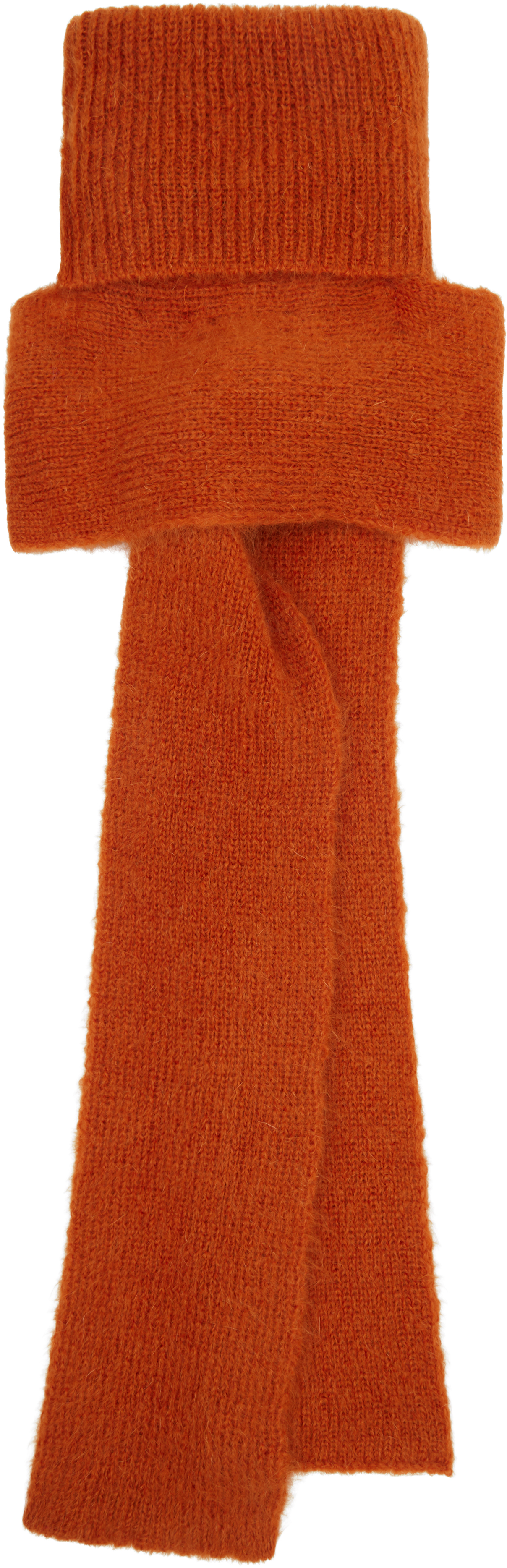 Dries Van Noten Orange Techno Scarf