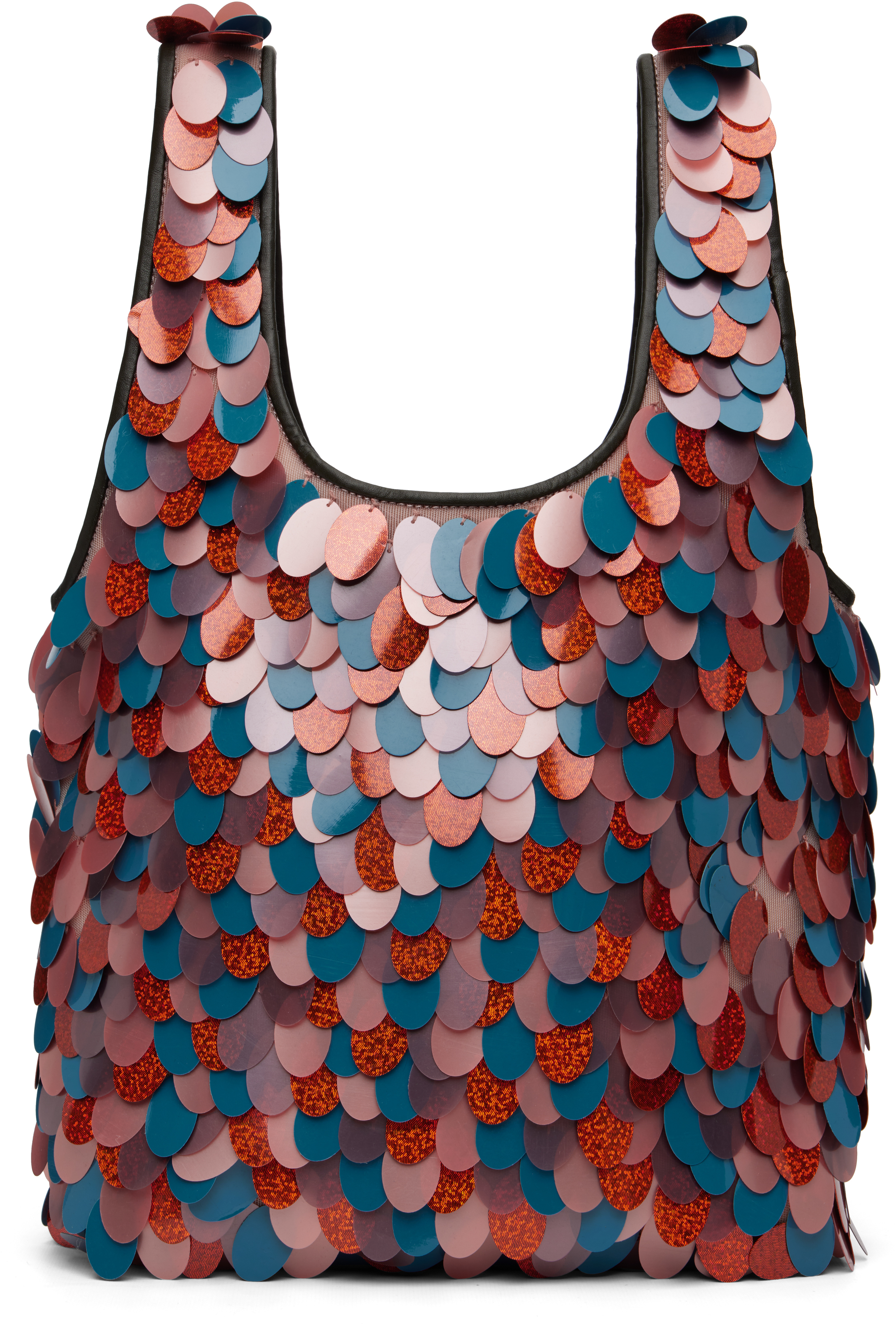 Dries Van Noten Sequinned Tote Bag In Burgundy