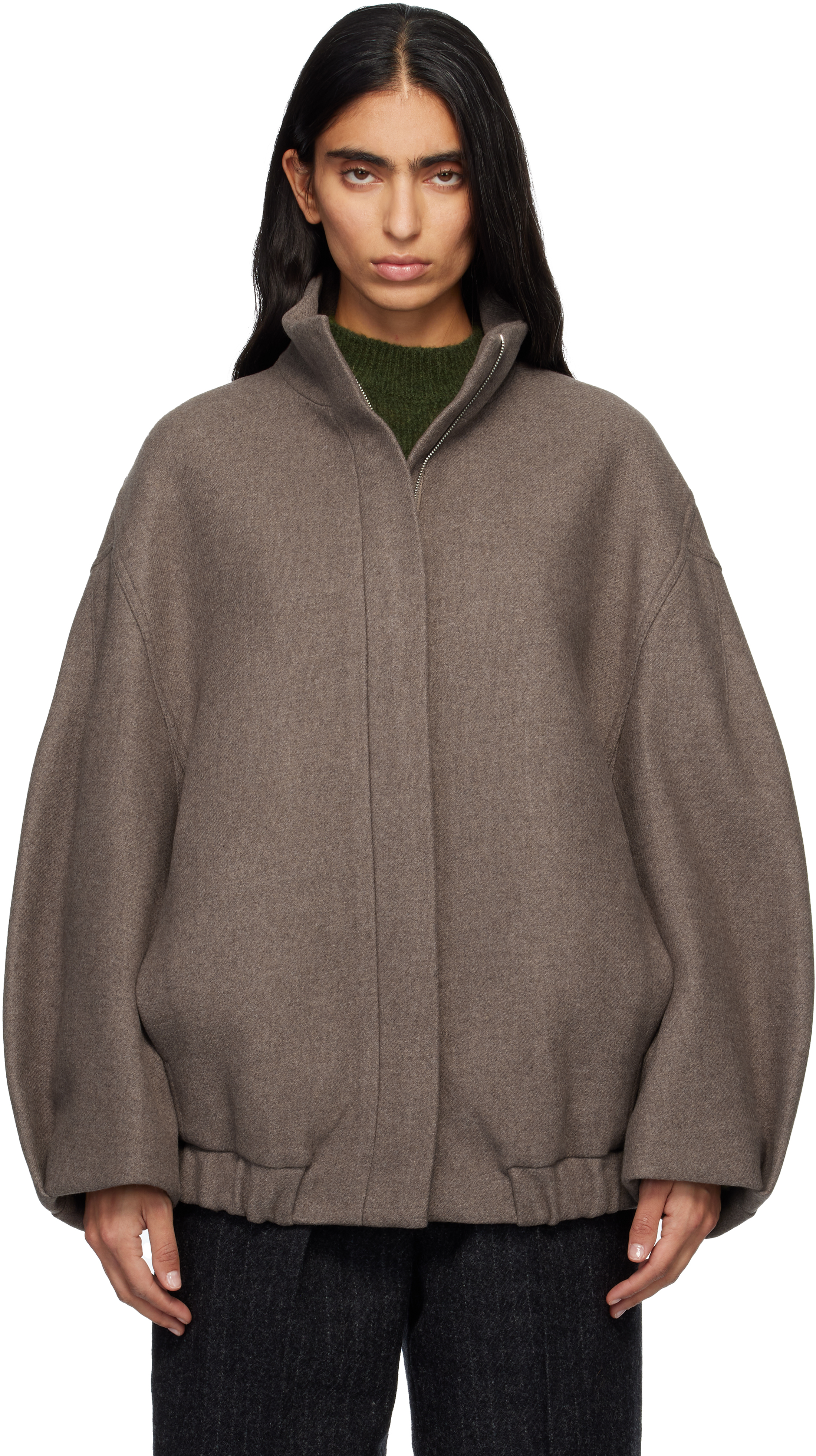 Dries Van Noten レディース　ジャケット Dries Van Notenのトープ ルーズフィット ジャケットがセール中