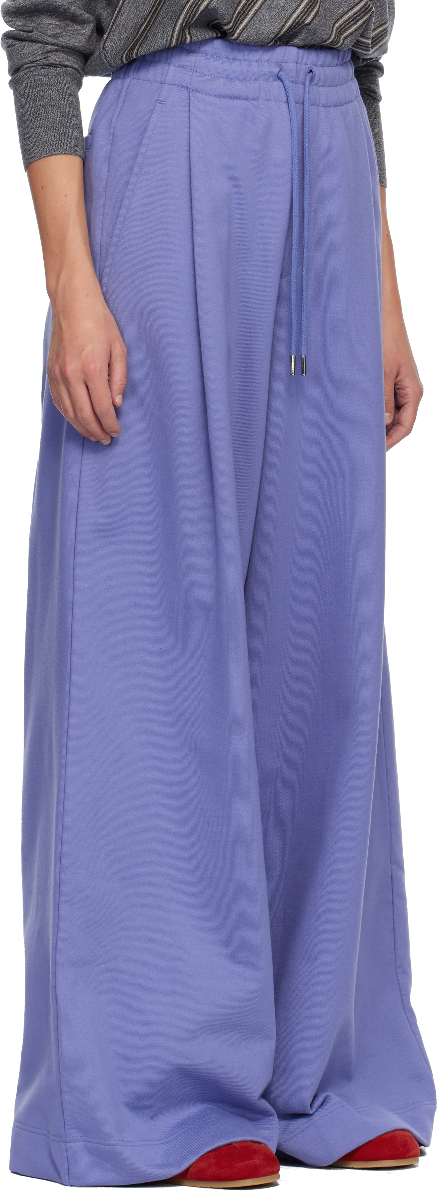 Dries Van Noten Purple Loose Sweatpants In Purple