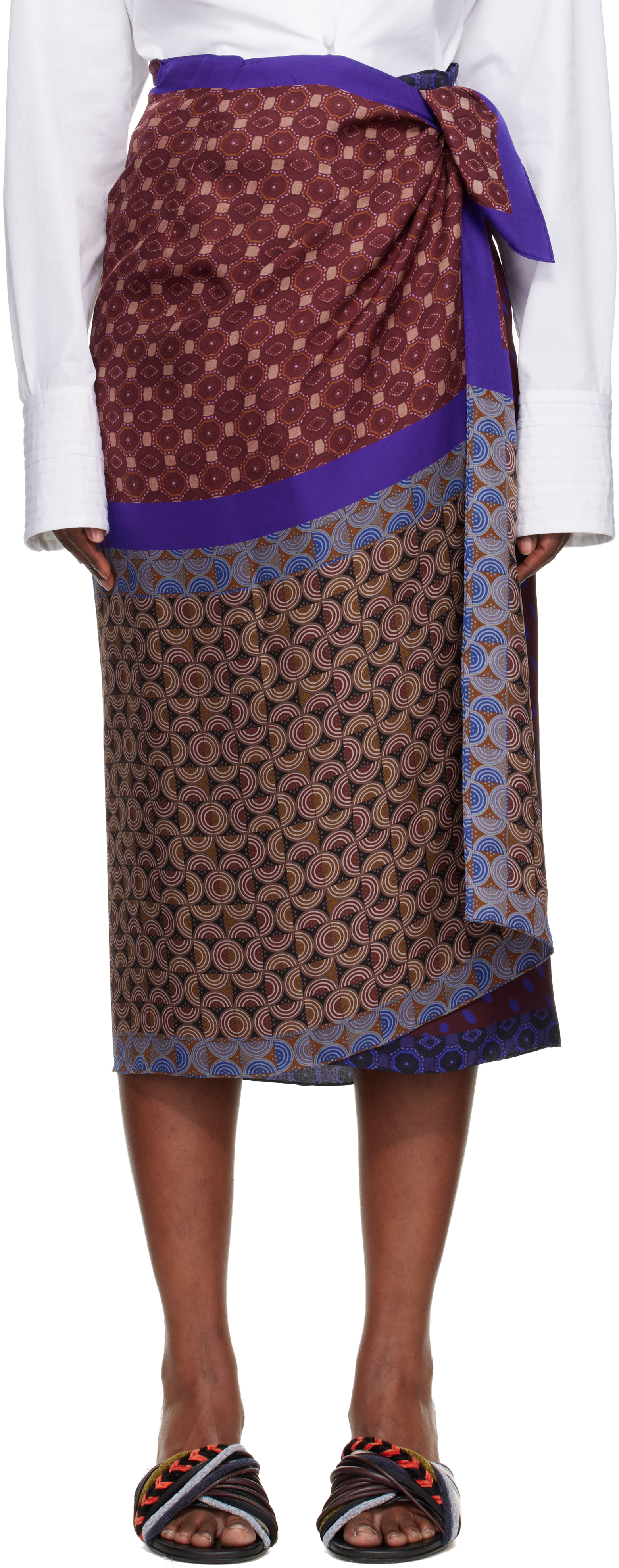 DRIES VAN NOTEN AW 2008 差し色 ピンク スカート DRIES VAN