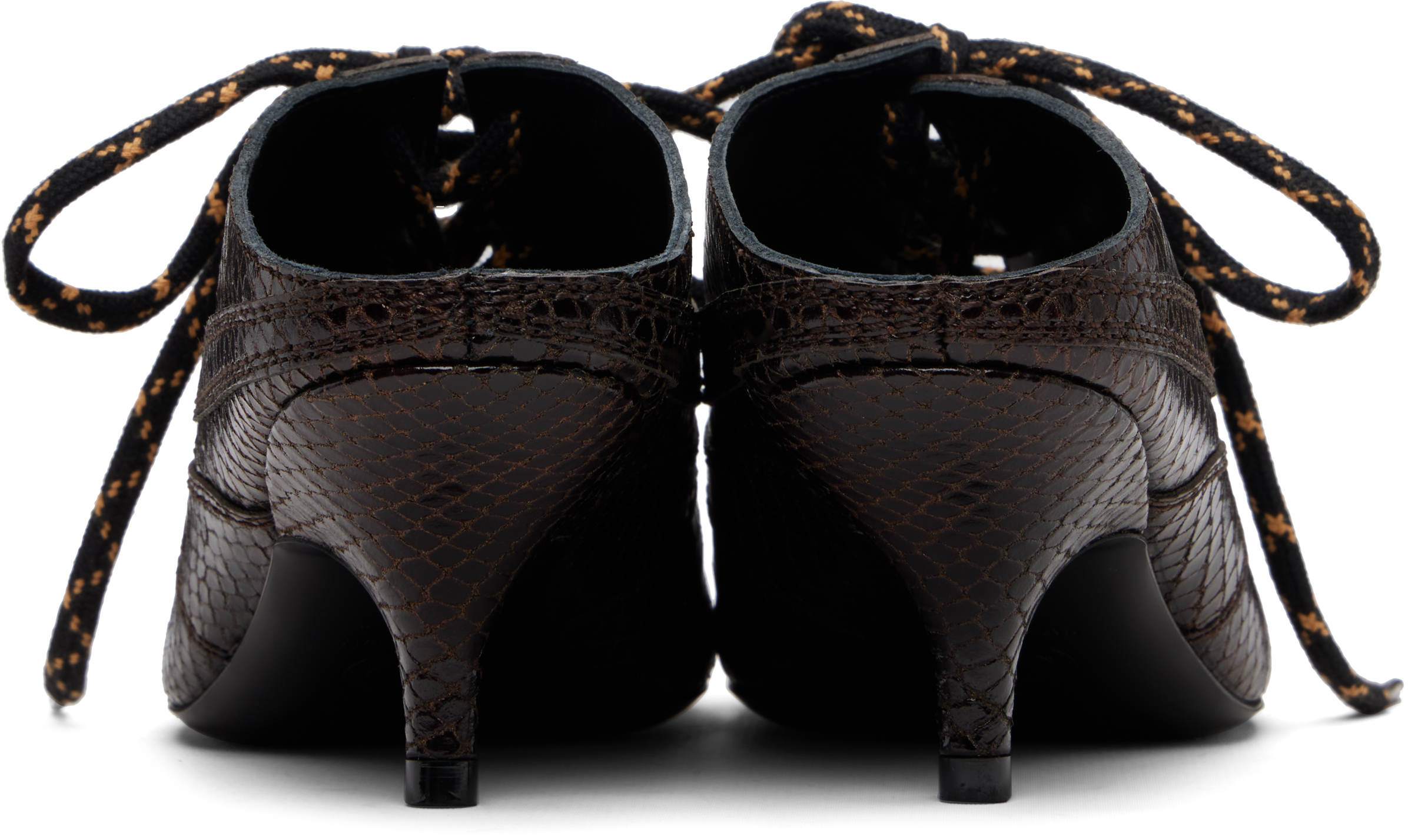 Dries Van Noten Leather Slip-on Mules In Brown