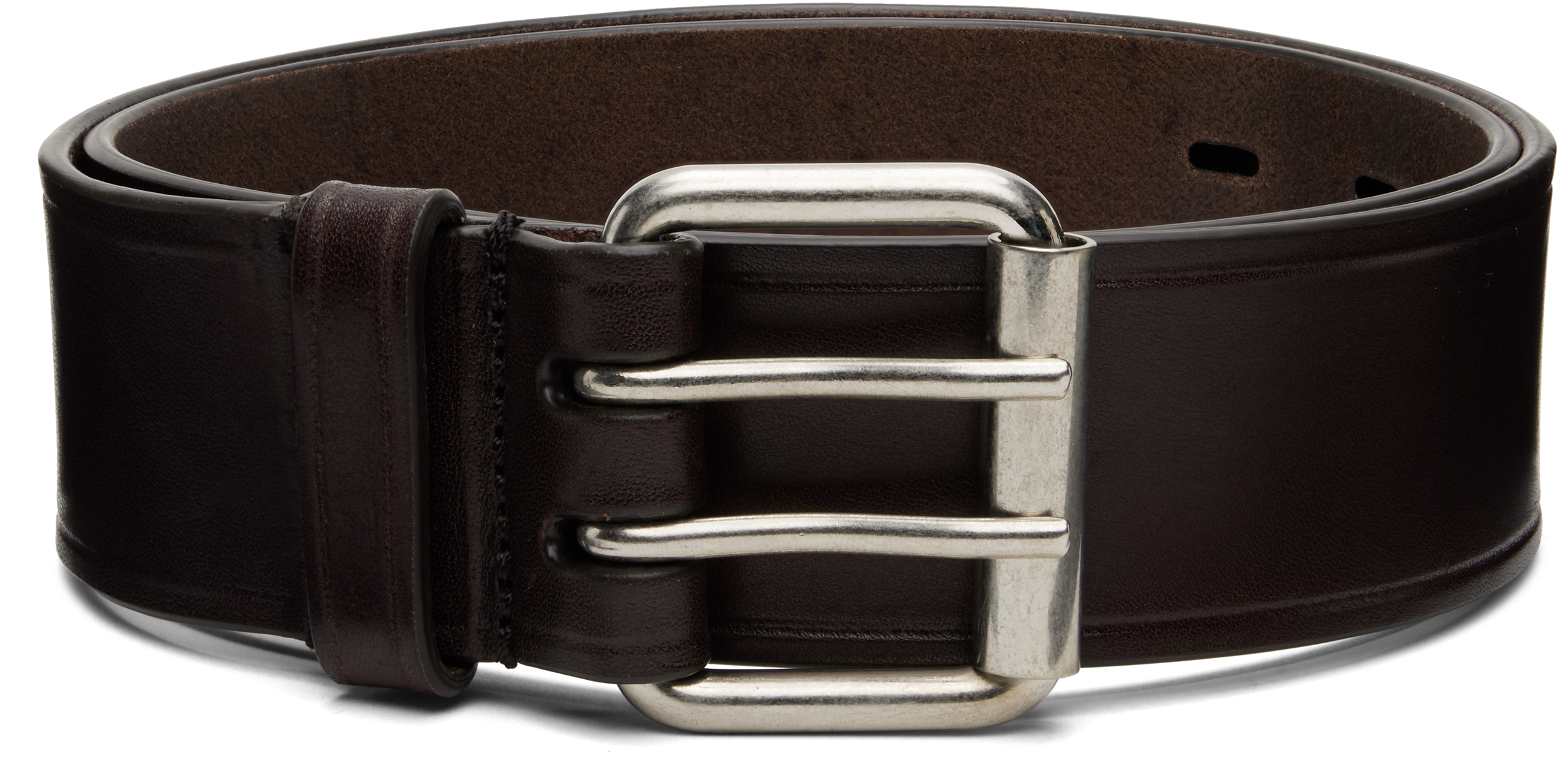 Dries Van Noten Brown Leather Belt In Brown